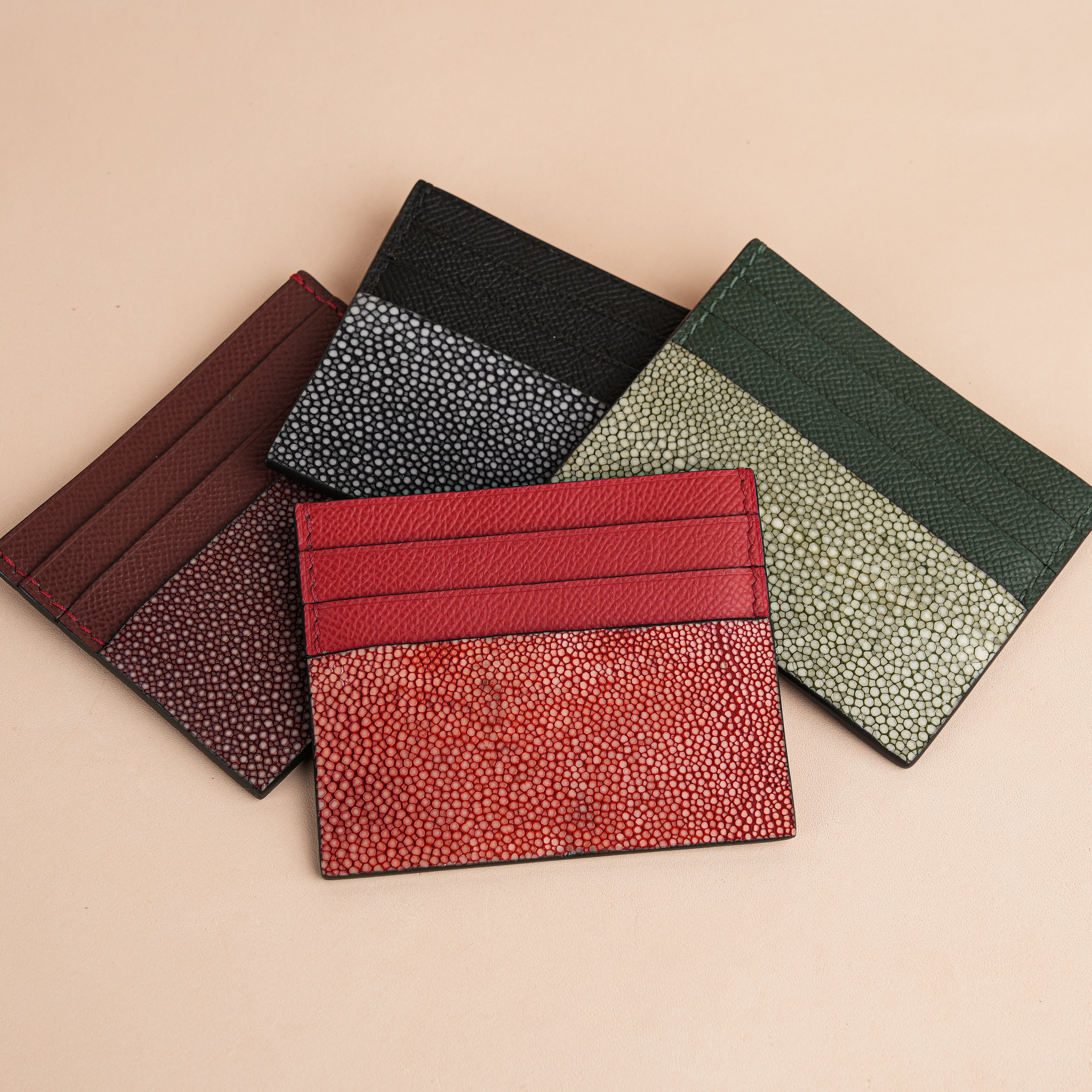 Minimalist Card Holder - Natural Pattern
