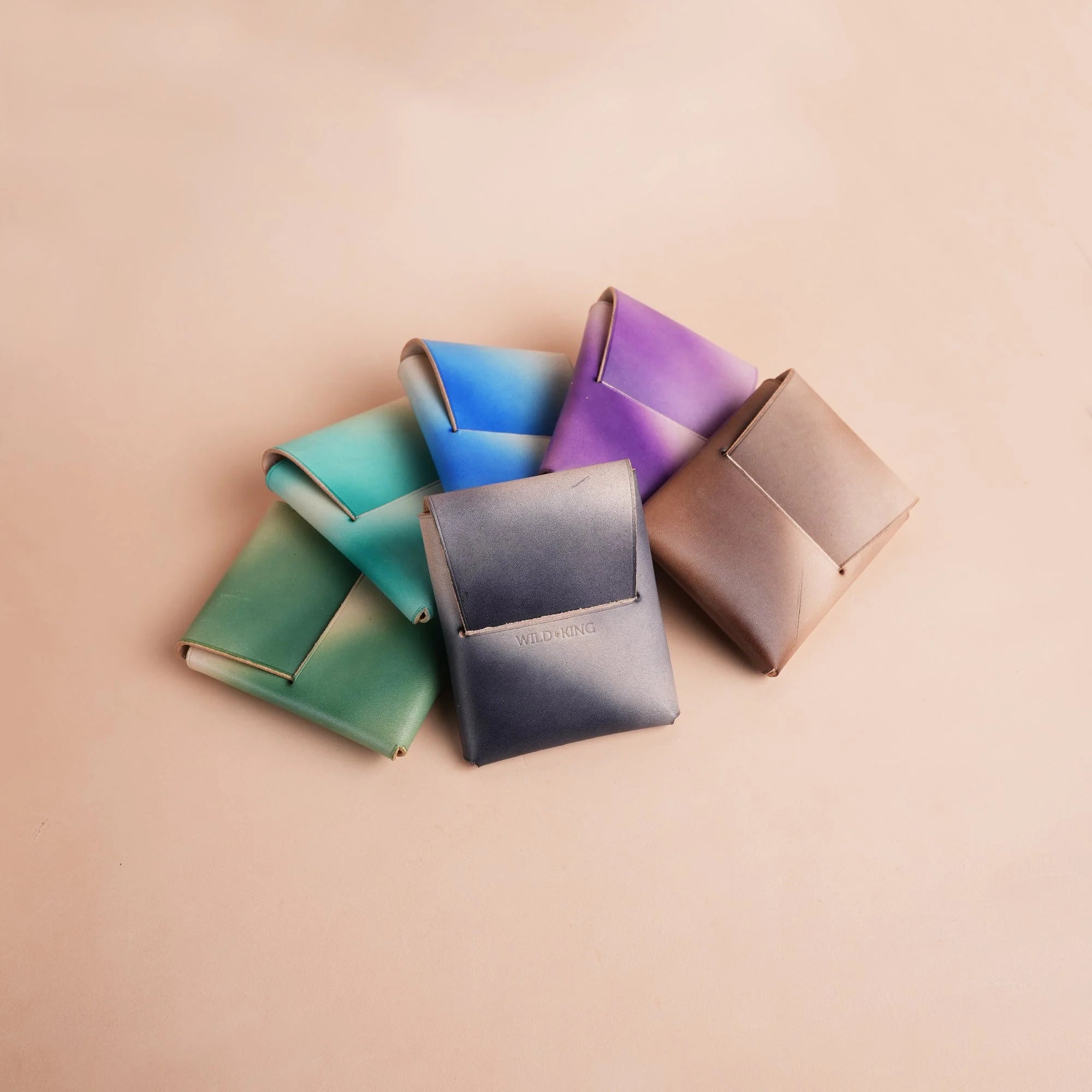 Leather Vertical Purse - Origami