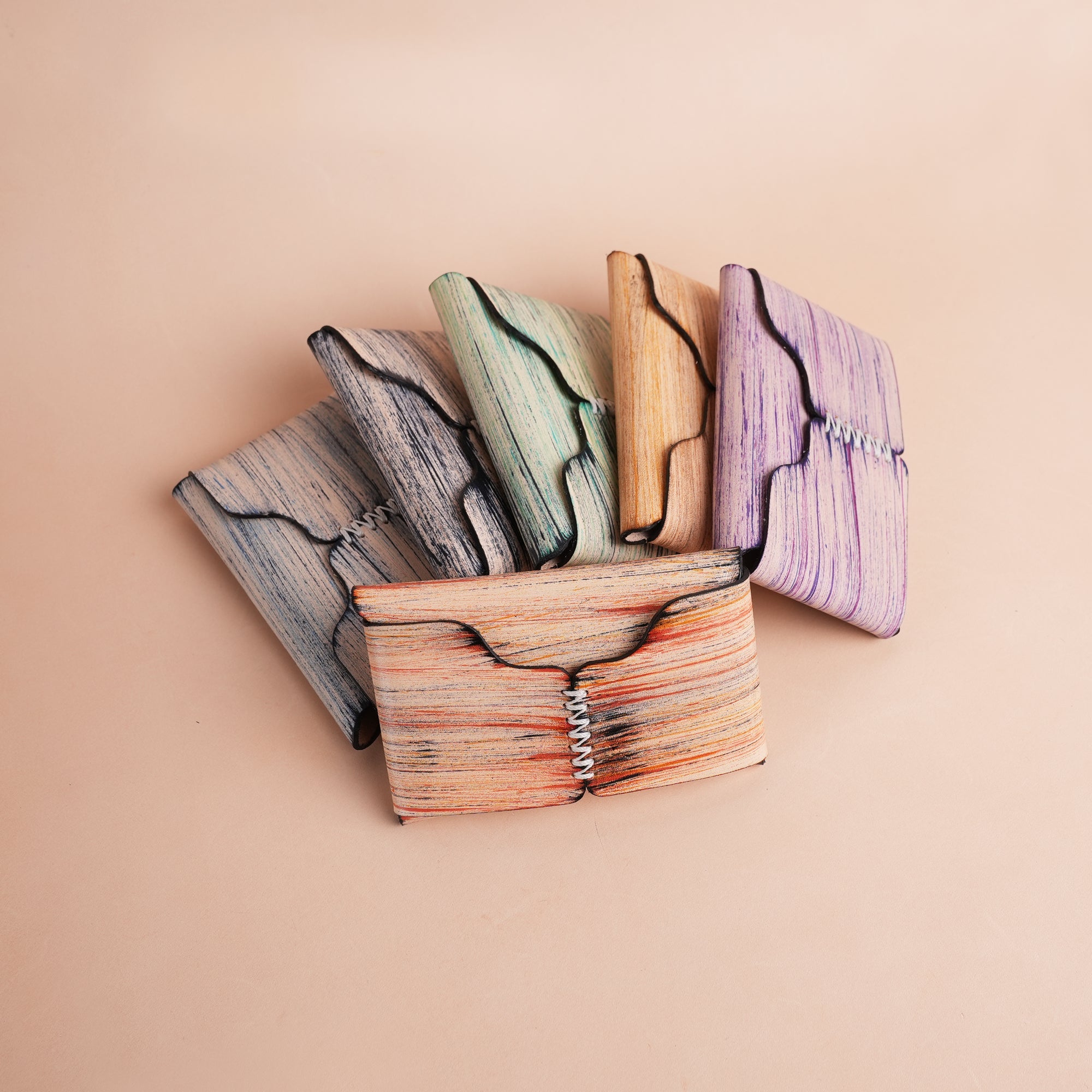 Leather Purse - Natural Streaks