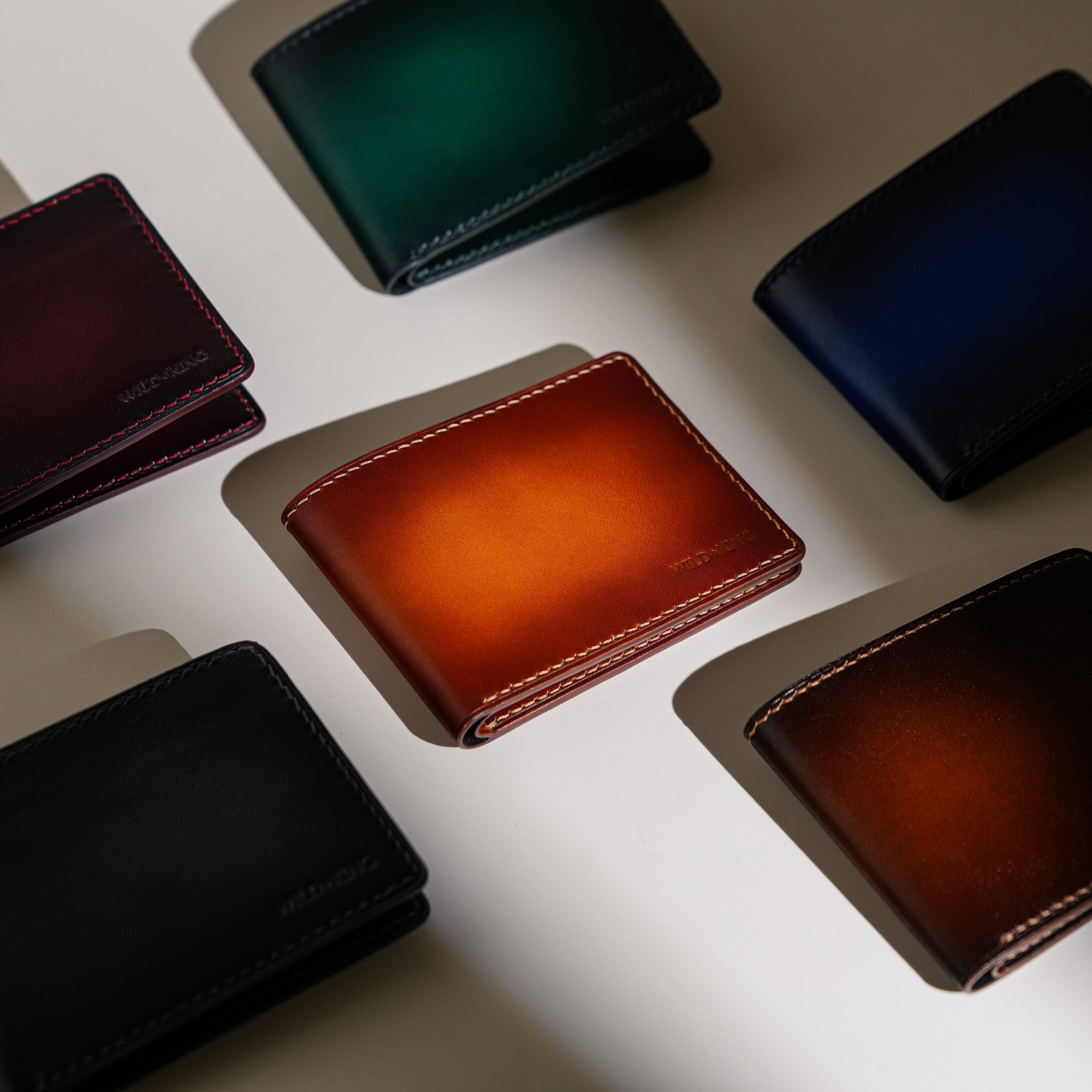 Bifold Wallet Mens - Patina Finish