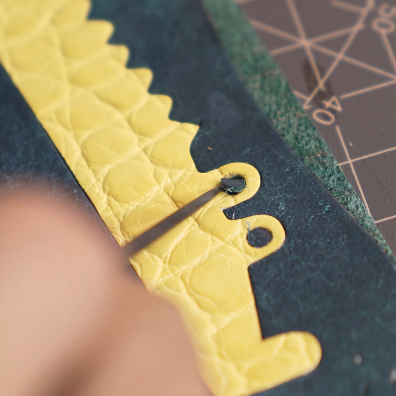2. Animal shapes cut from premium leather