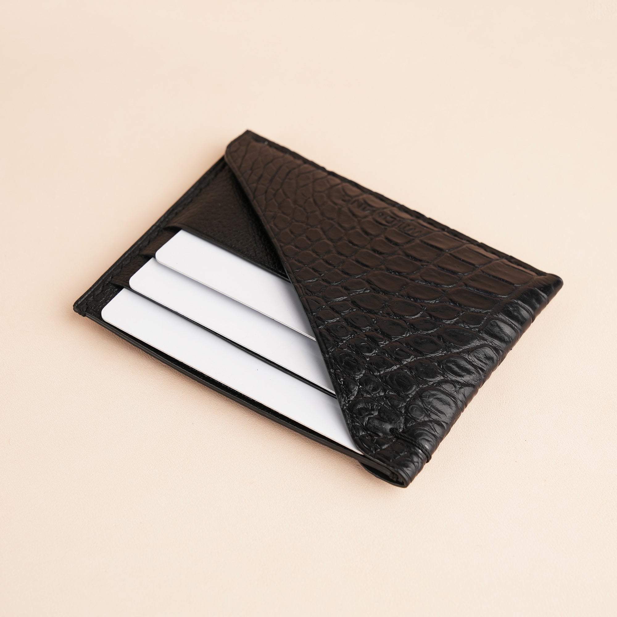 Alligator Leather Card Holder