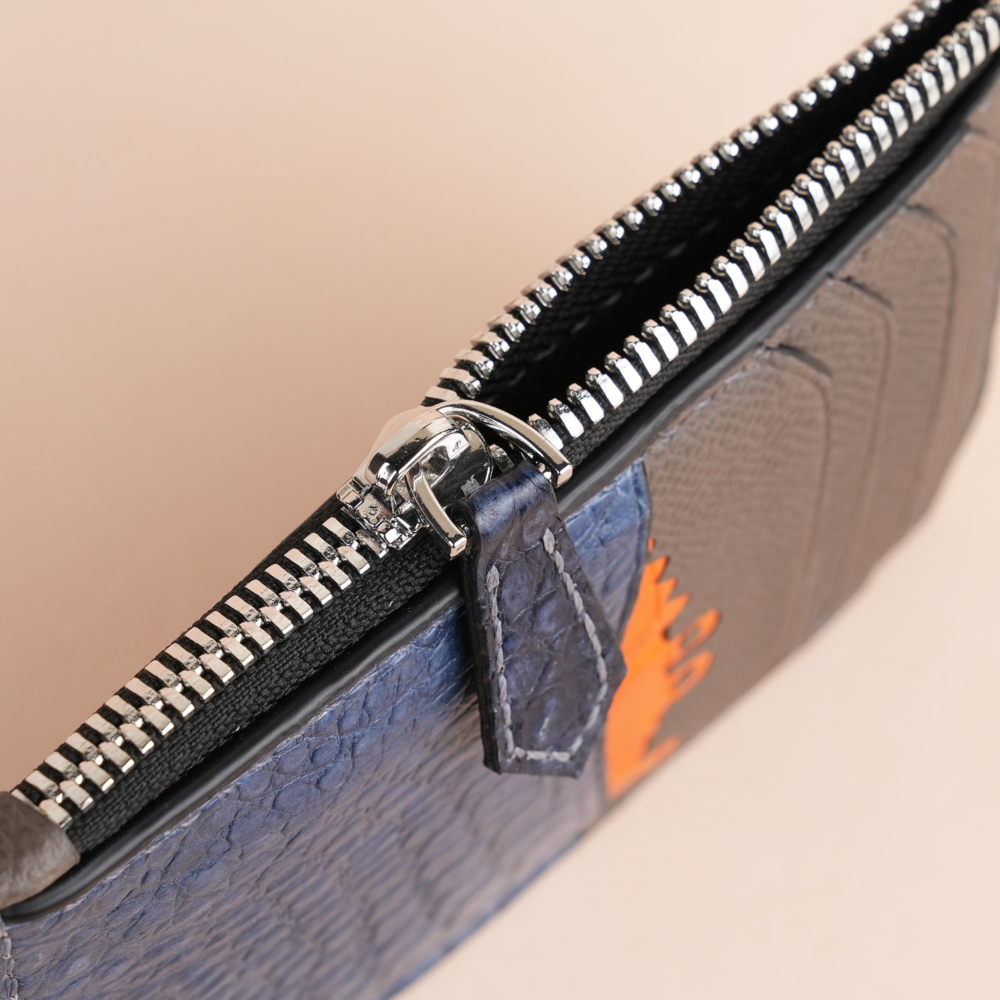 Alligator Leather Zipper Wallet - Alligator Stupid