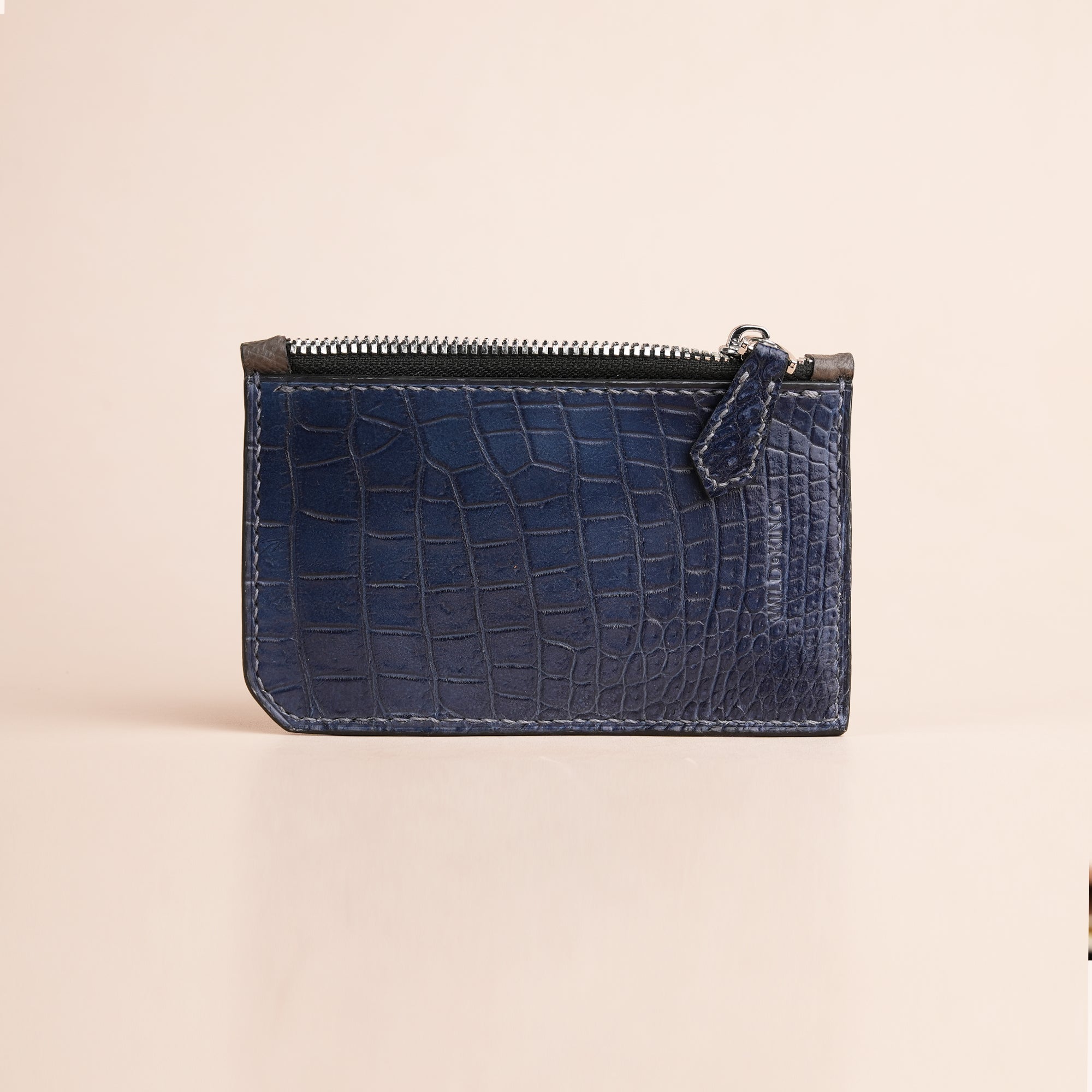 Alligator Leather Zipper Wallet - Alligator Stupid