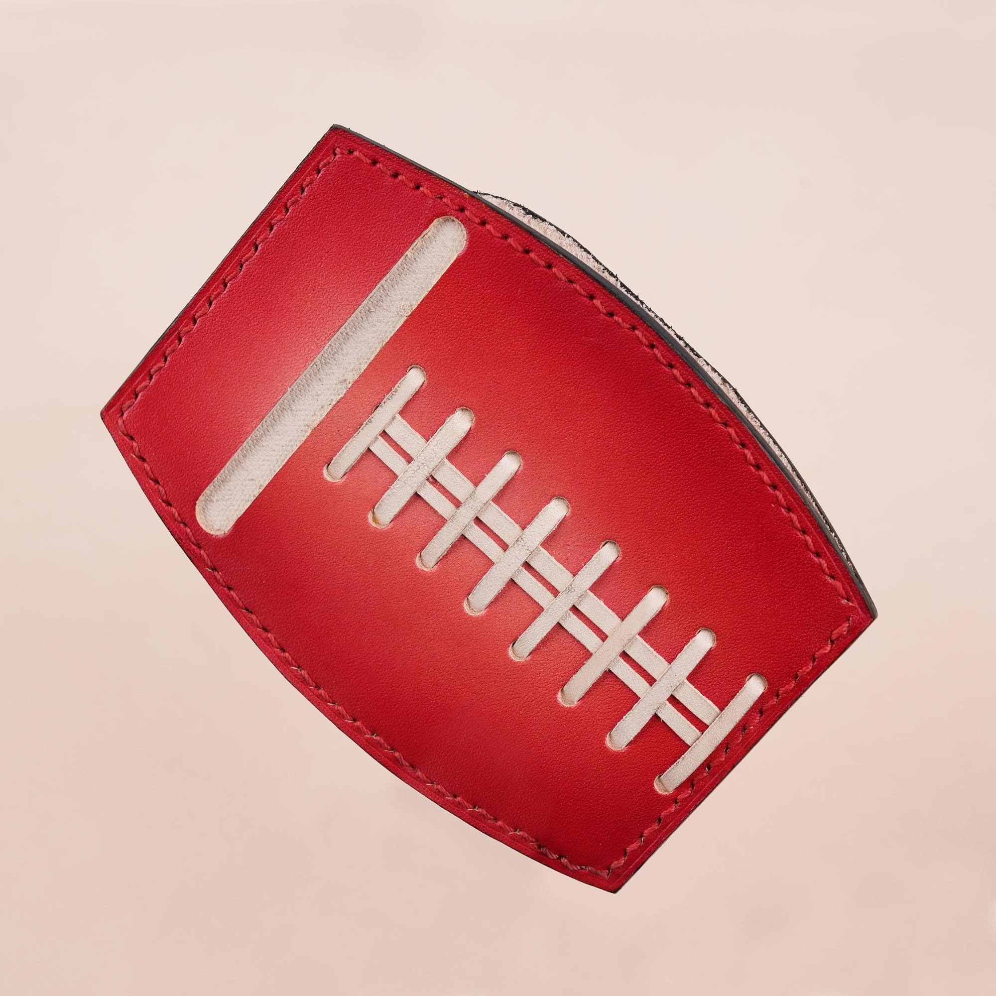 American Football Red Glove Wallet Card Holder - WildandKing