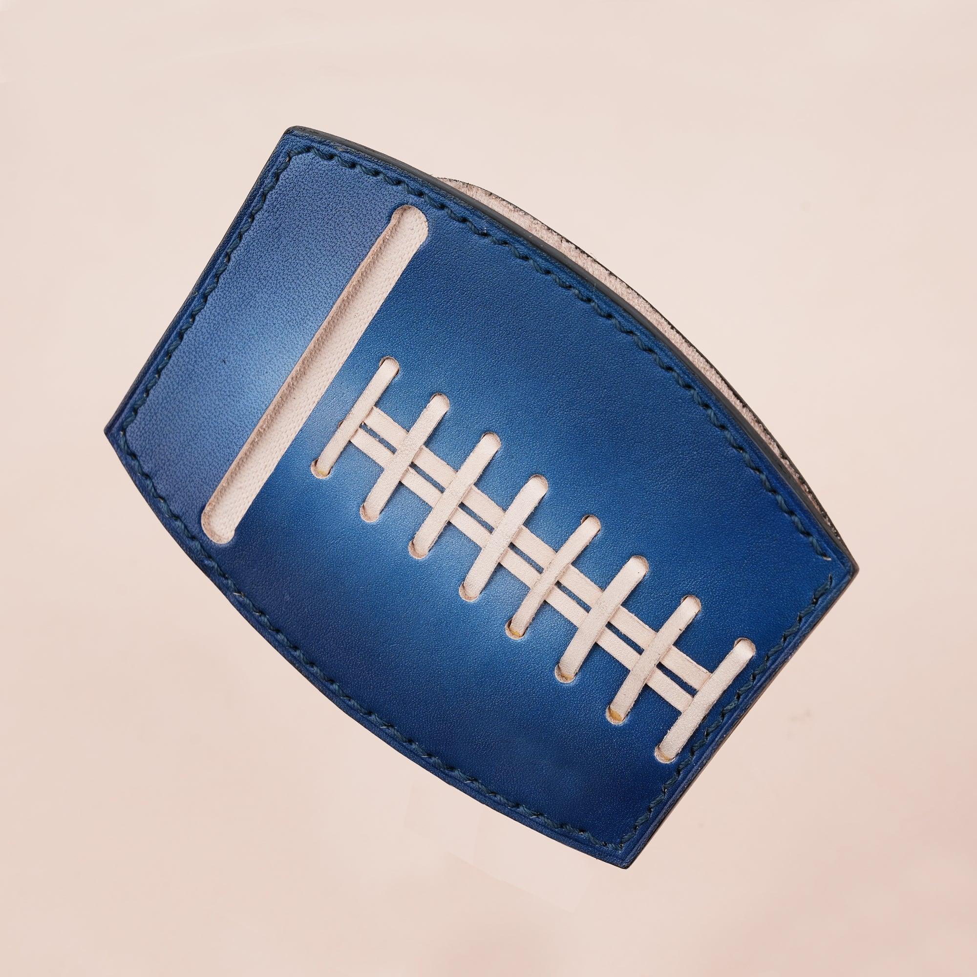 American Football Blue Glove Wallet Card Holder - WildandKing