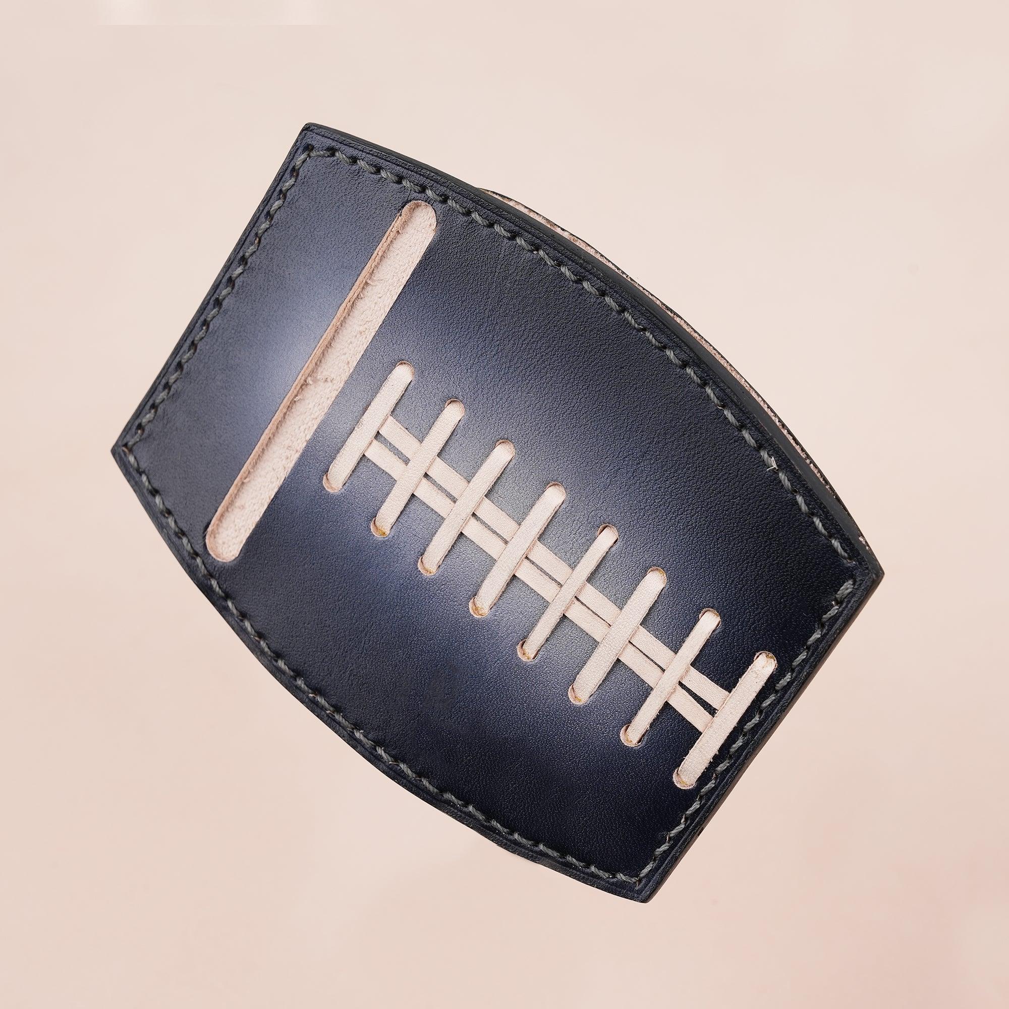 American Football Black Glove Wallet Card Holder - WildandKing