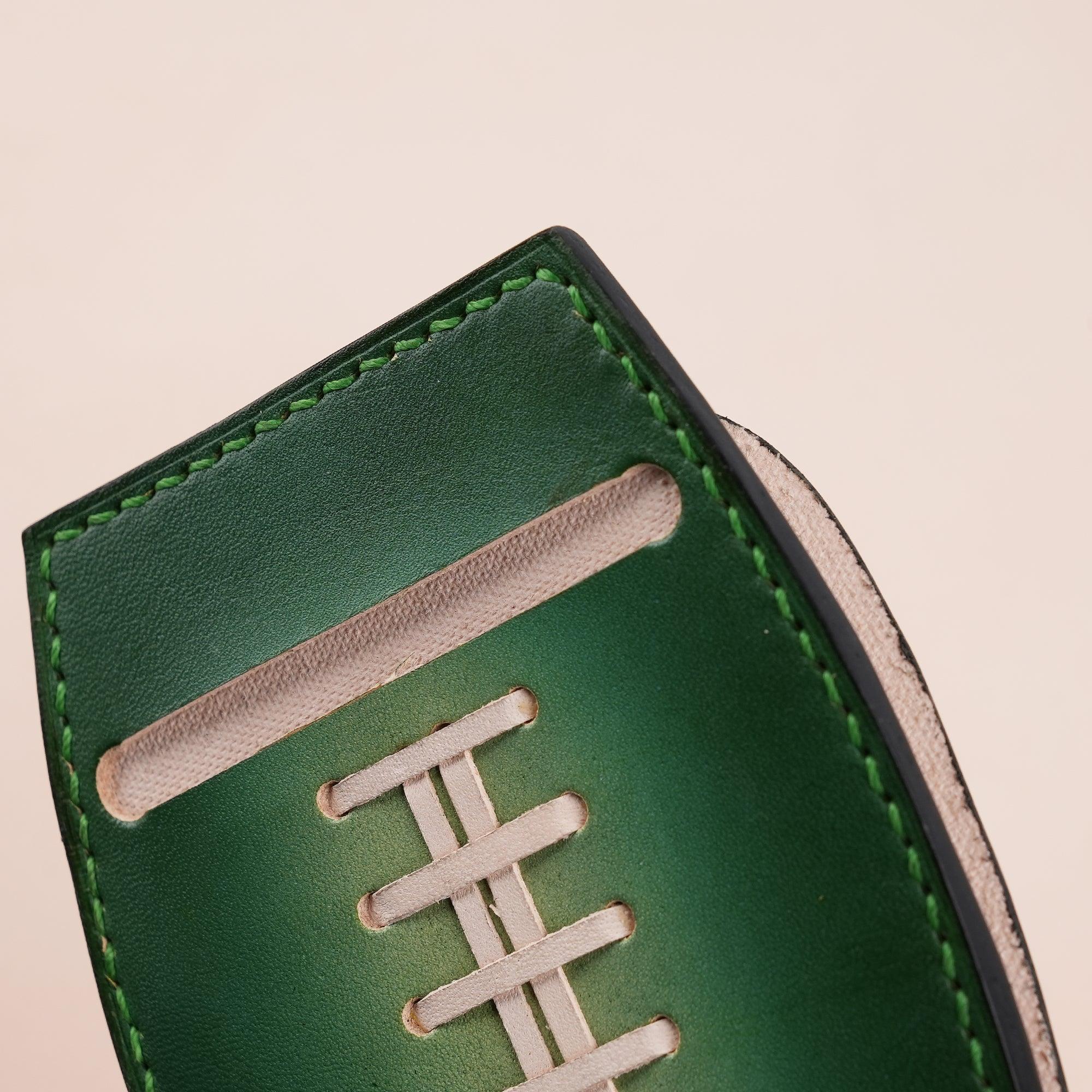 American Football Green Glove Wallet Card Holder - WildandKing
