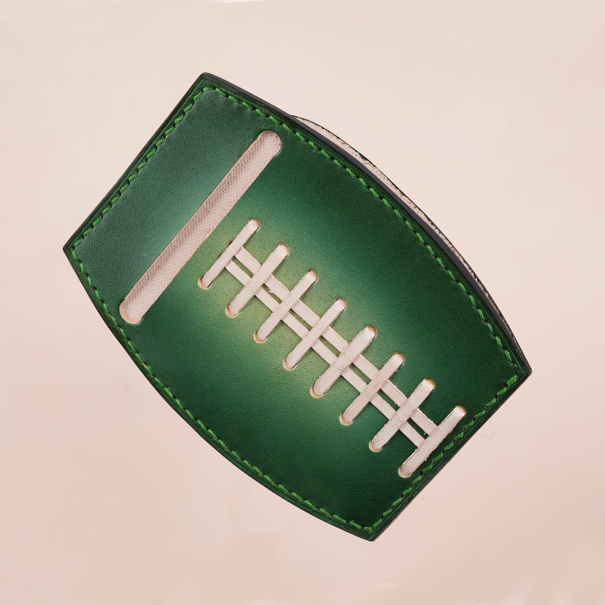American Football Green Glove Wallet Card Holder - WildandKing