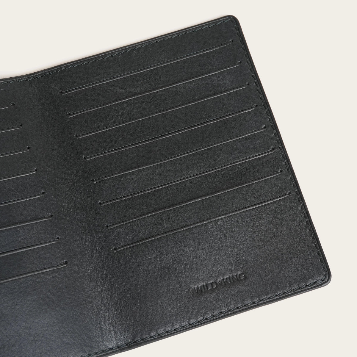 Black Vachetta Leather Bifold Card Holder
