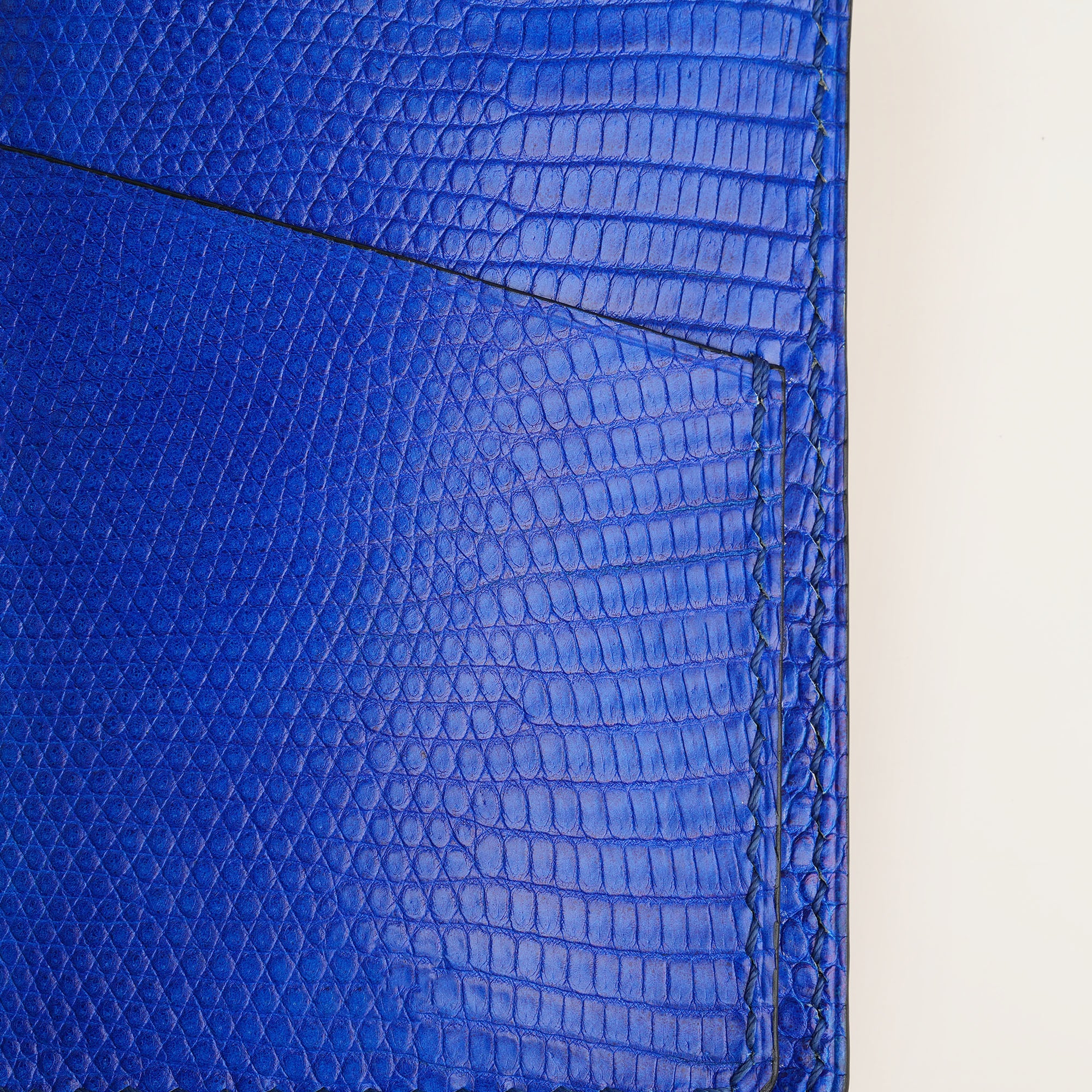 Blue Lizard Leather Card Sleeve