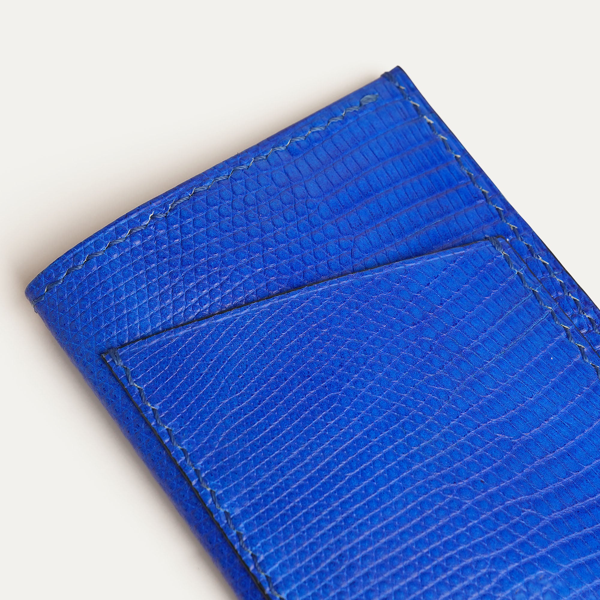 Blue Lizard Leather Card Sleeve