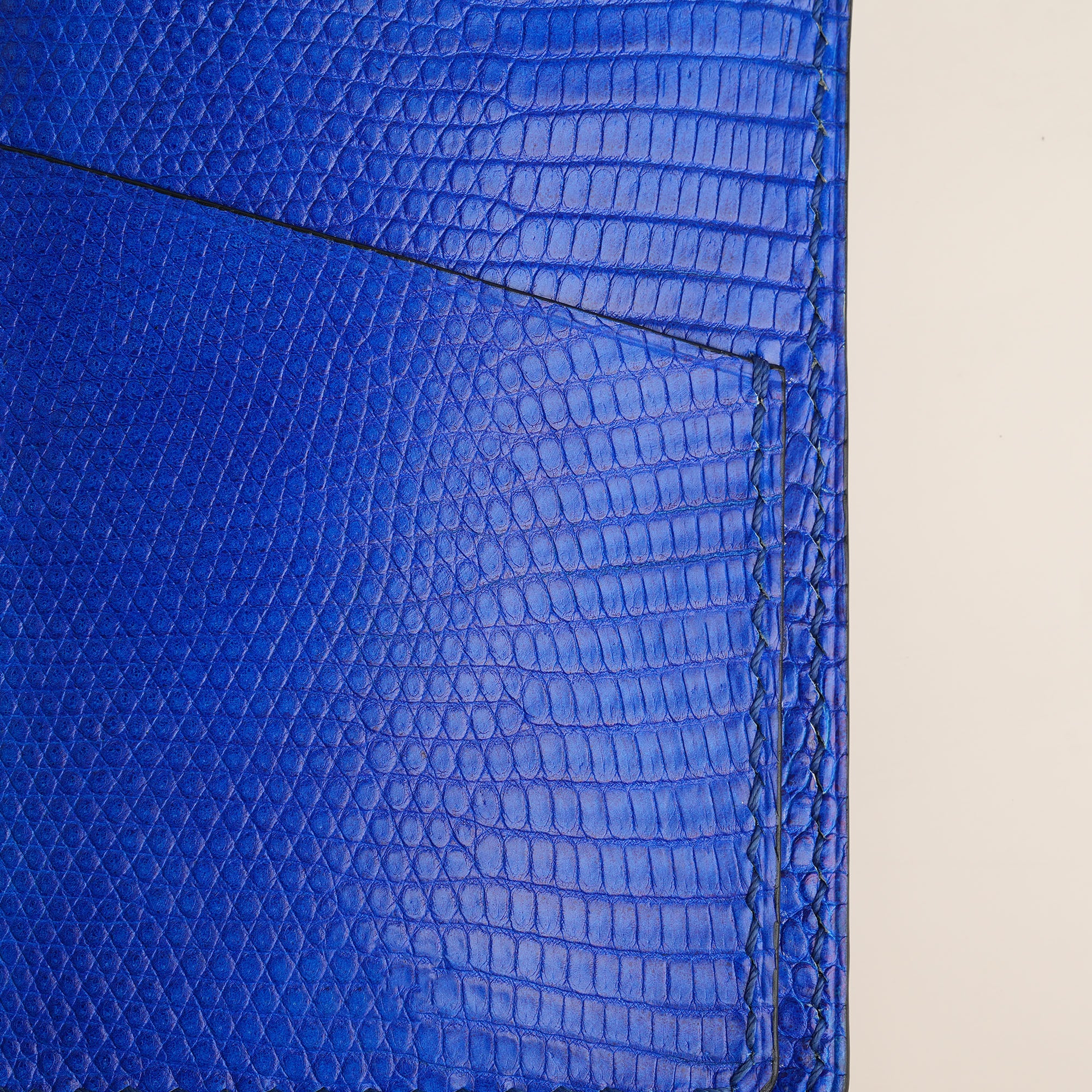 Blue Lizard Leather Card Sleeve