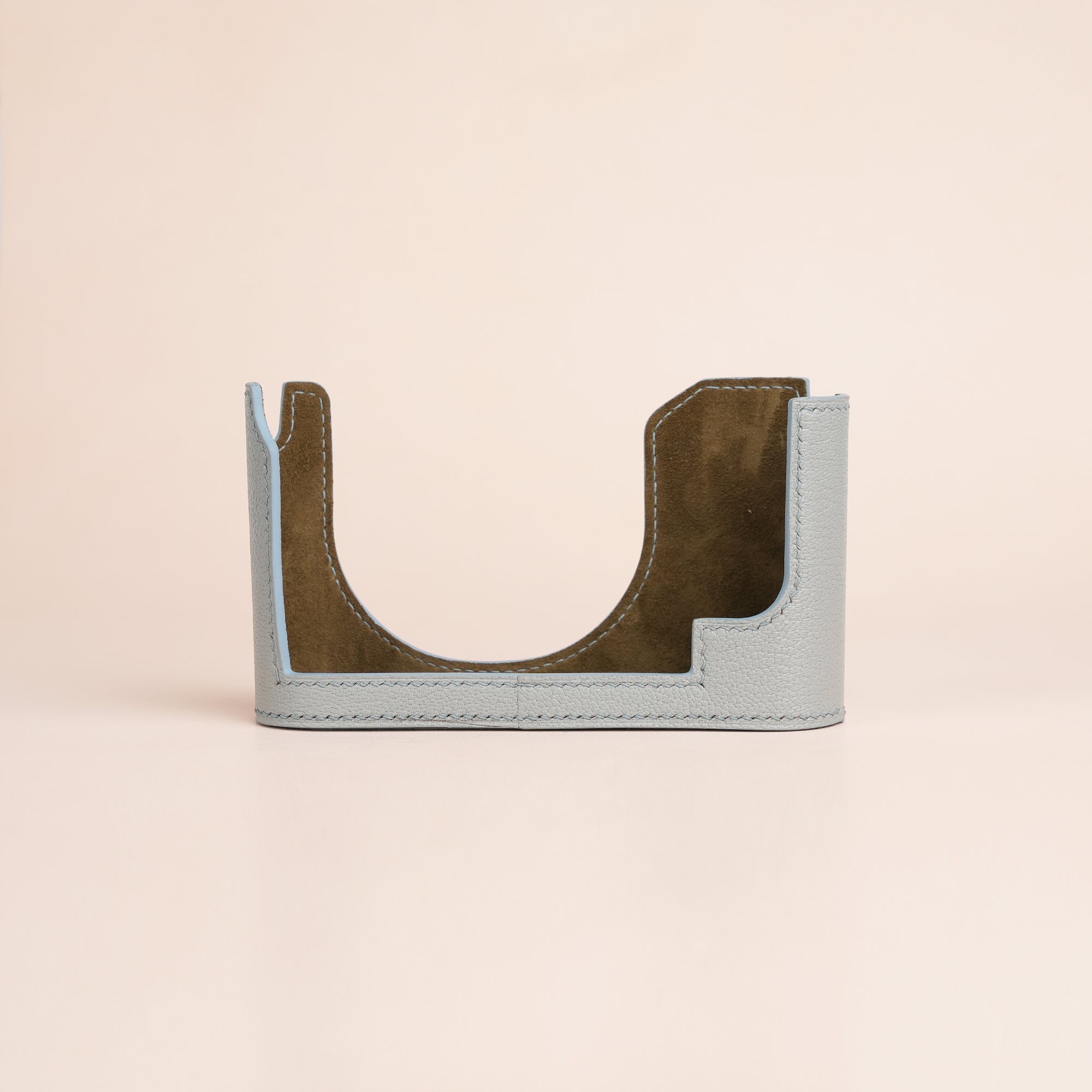 Blue Stone Epsom Leather Half Case compatible with Leica Series (Q2)