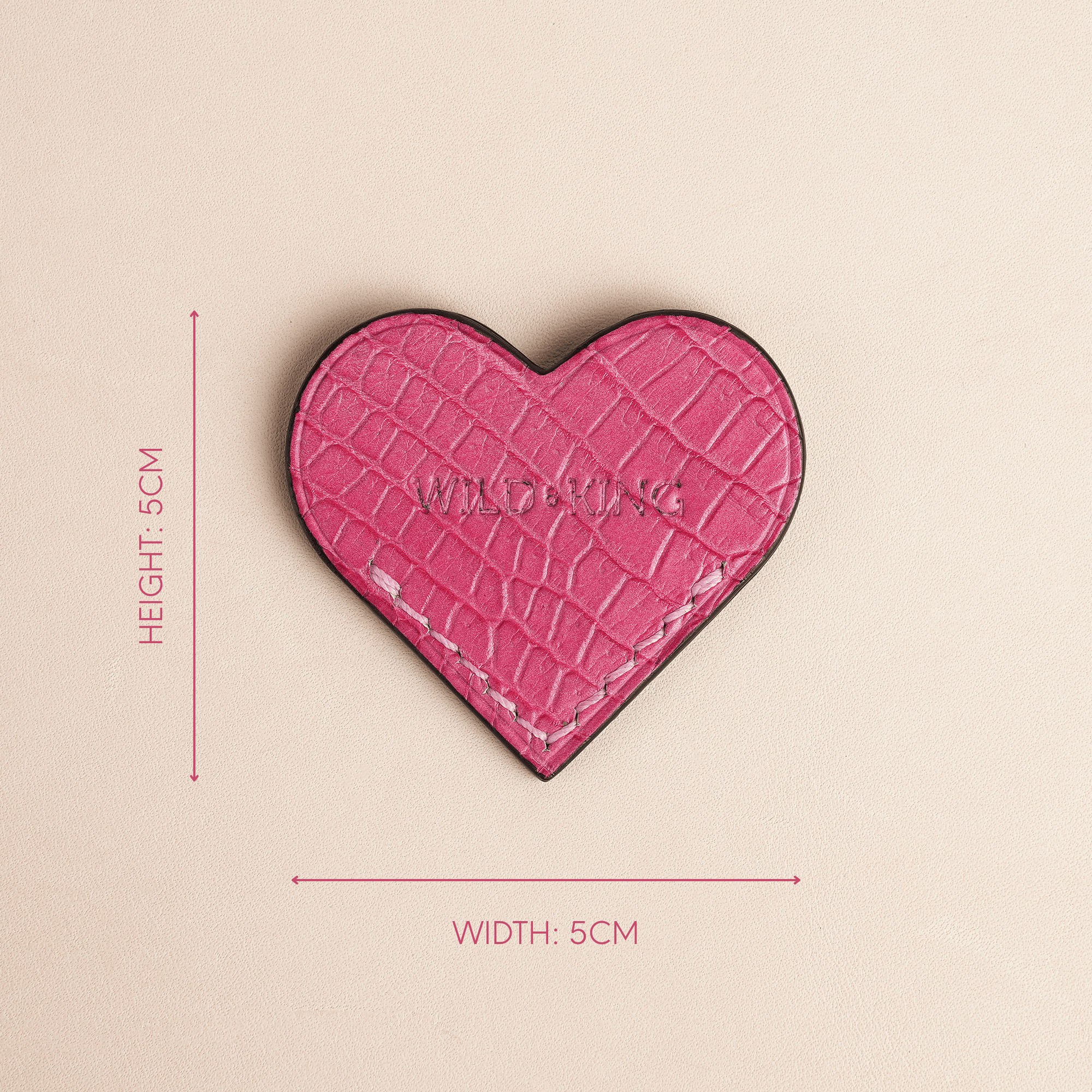 Love Heart Leather Bookmark