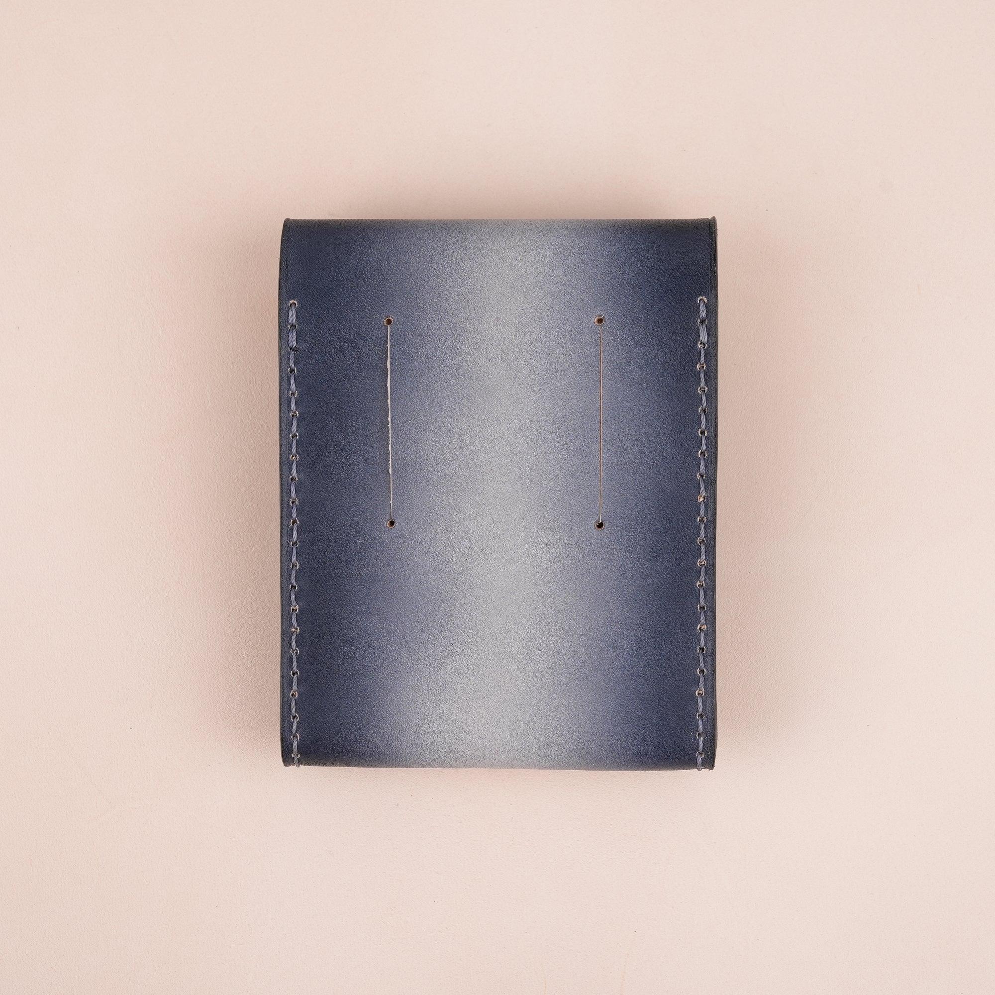 Patina Black Leather Snap Wallet - WildandKing