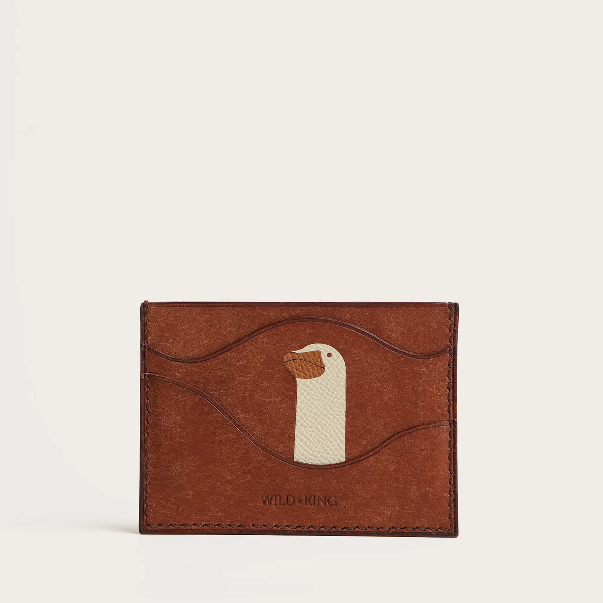 Brown Pueblo Leather Card Holder - Stupid Slim Duck