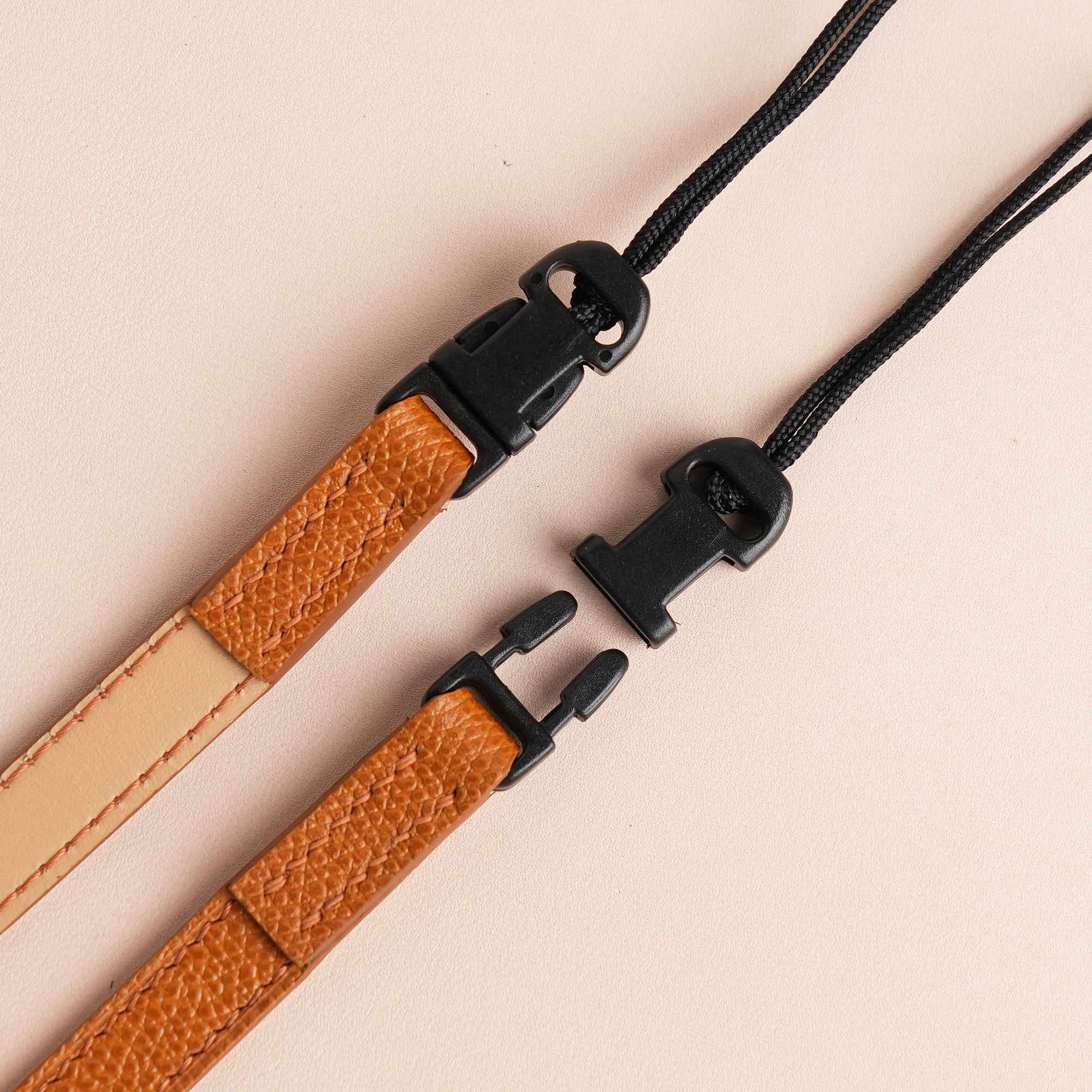 Brown Epsom Leather Camera Strap
