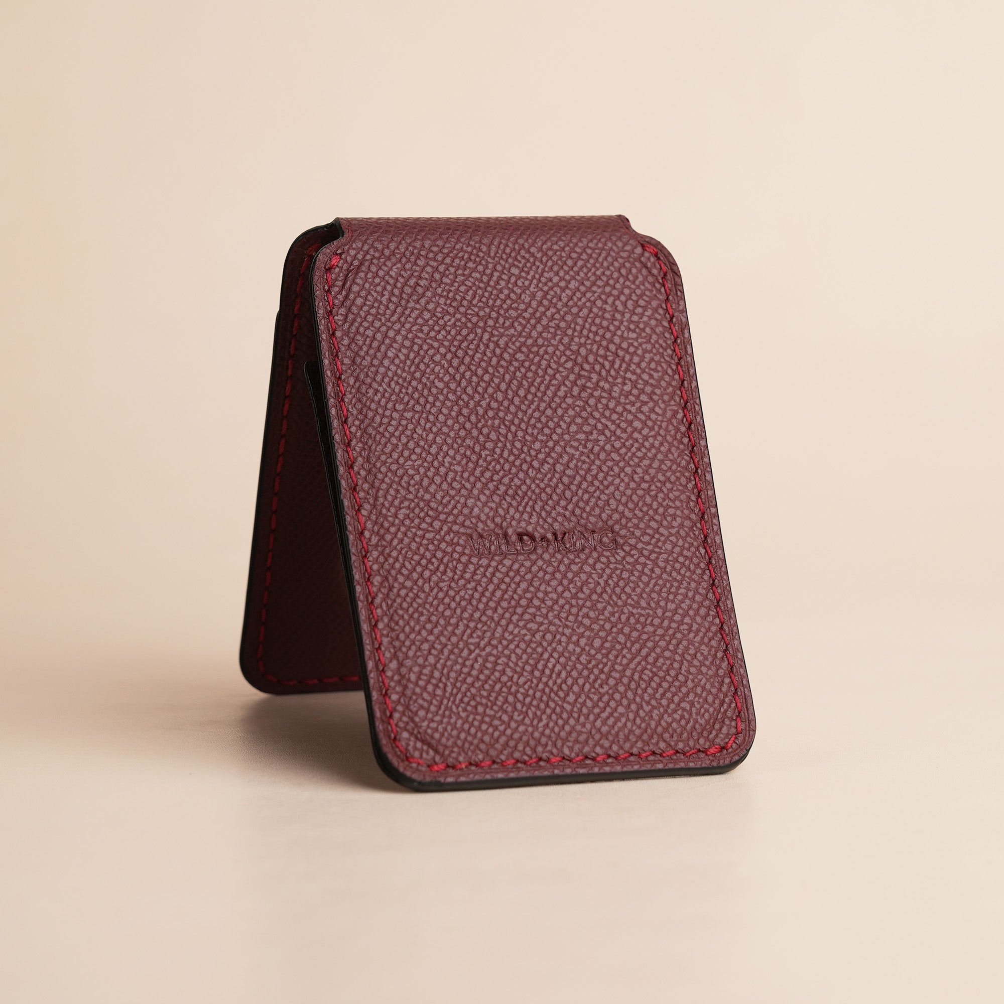 Burgundy Epsom Leather Magsafe Wallet