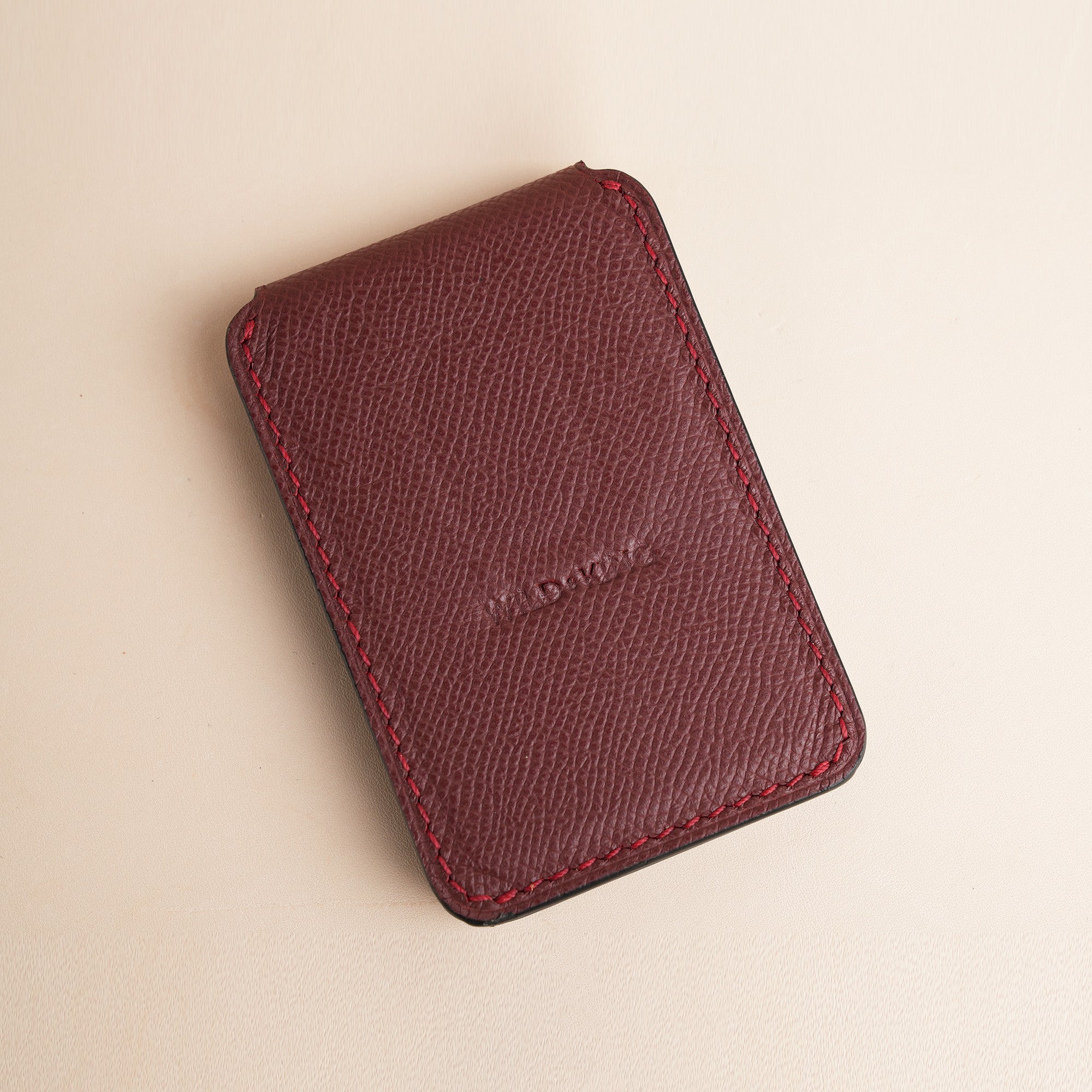 Burgundy Epsom Leather Magsafe Wallet