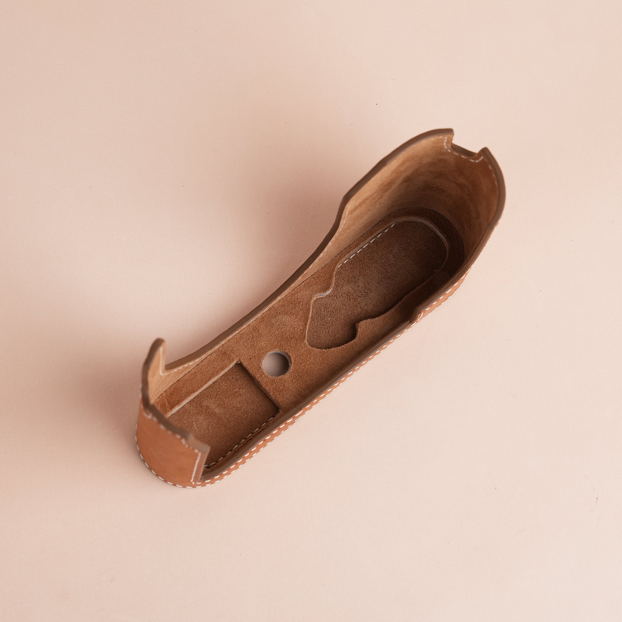 Brown Pueblo Leather Half Case compatible with Leica Series ( Q2 )