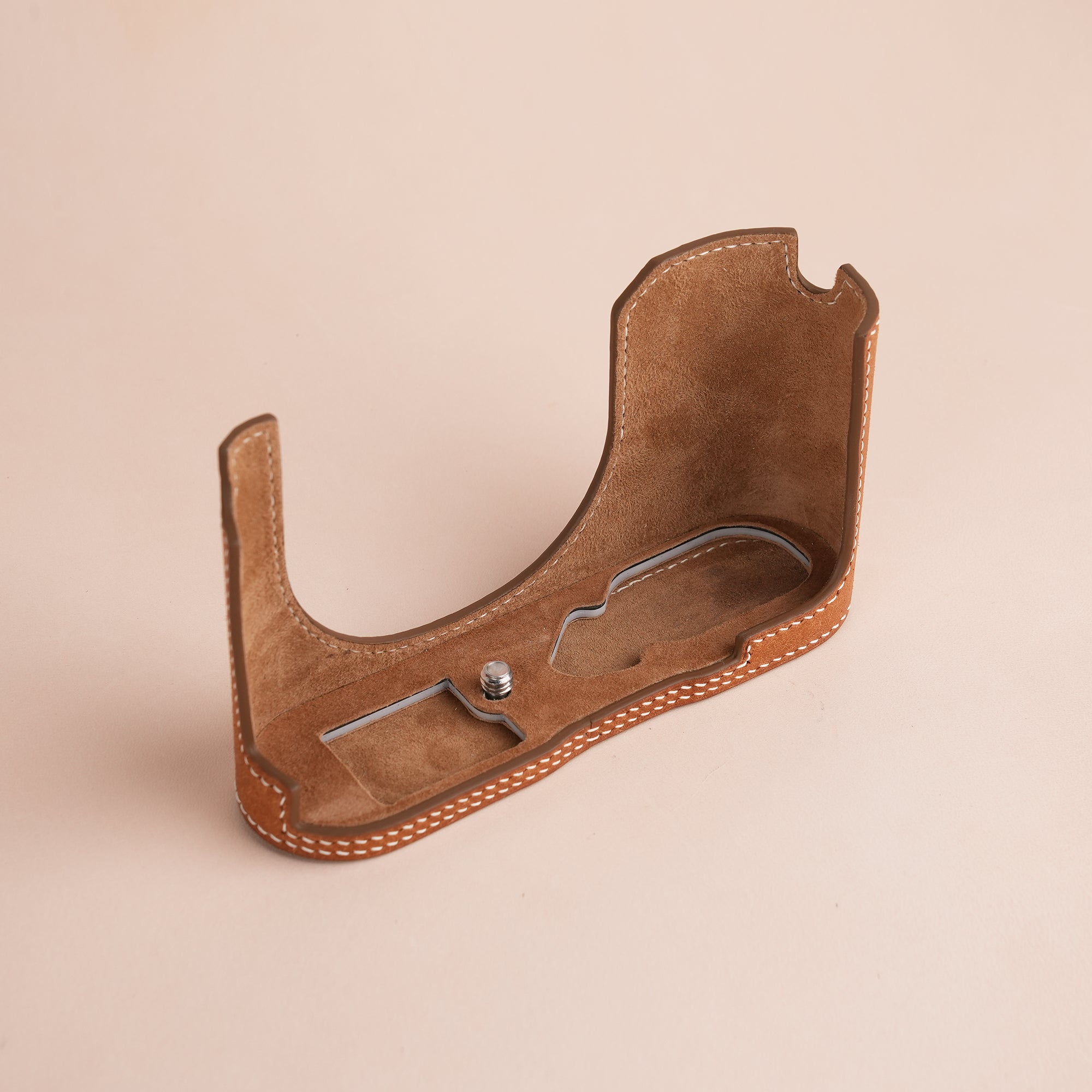 Brown Pueblo Leather Half Case compatible with Leica Series ( Q3 / Q3-43)