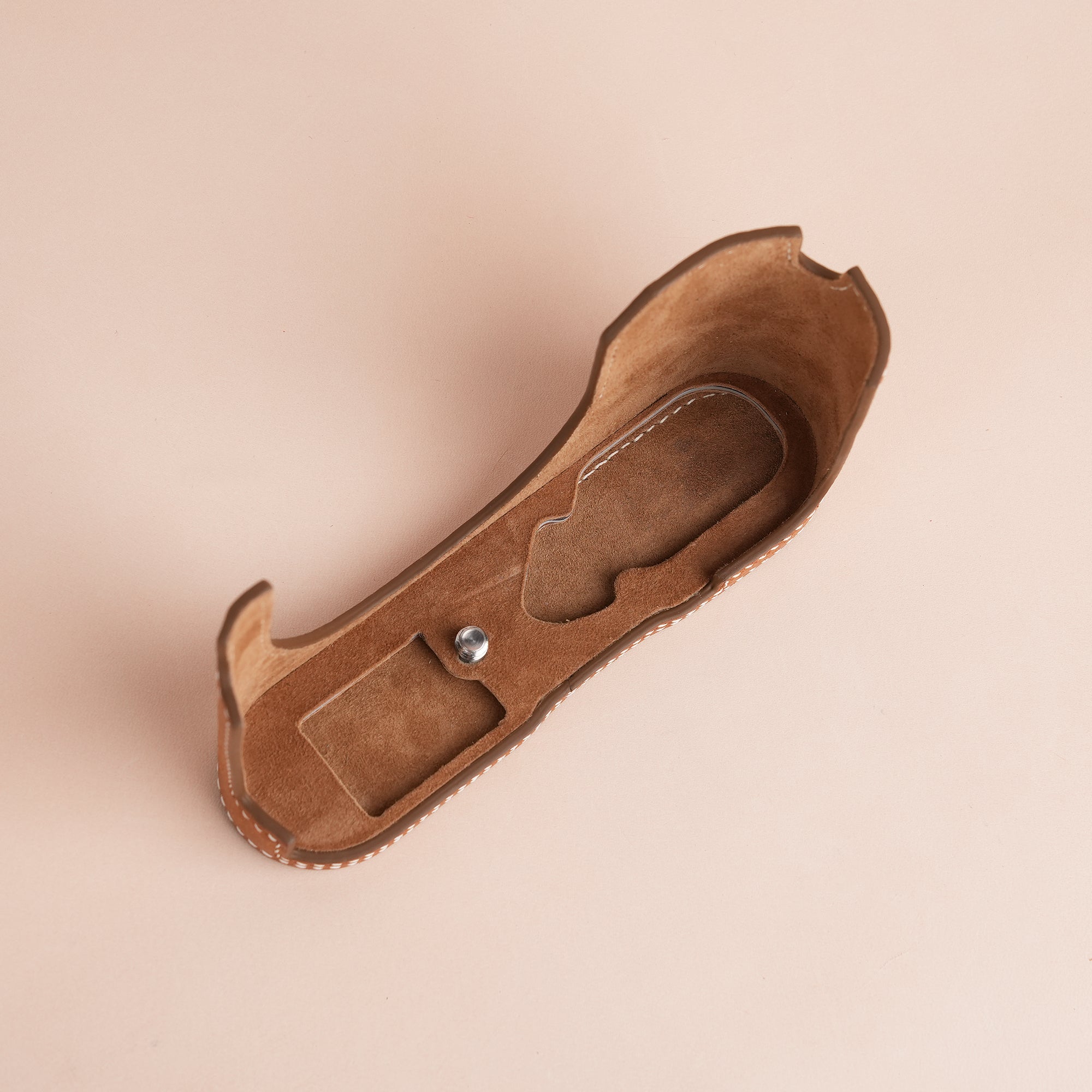 Brown Pueblo Leather Half Case compatible with Leica Series ( Q3 / Q3-43)