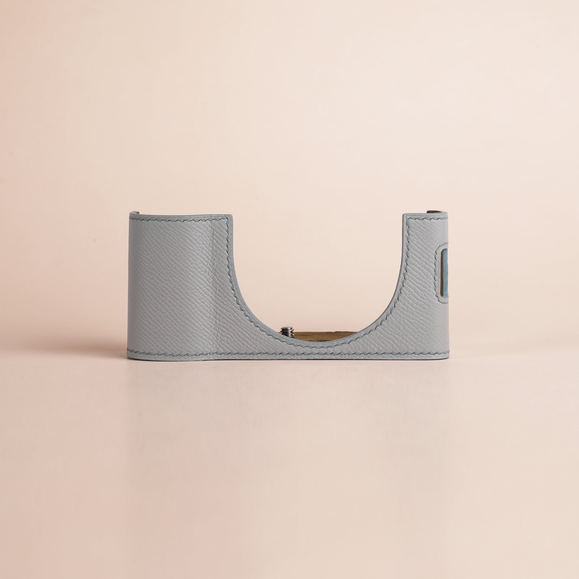 Blue Stone Epsom Leather Half Case compatible with Fujifilm X100Vi