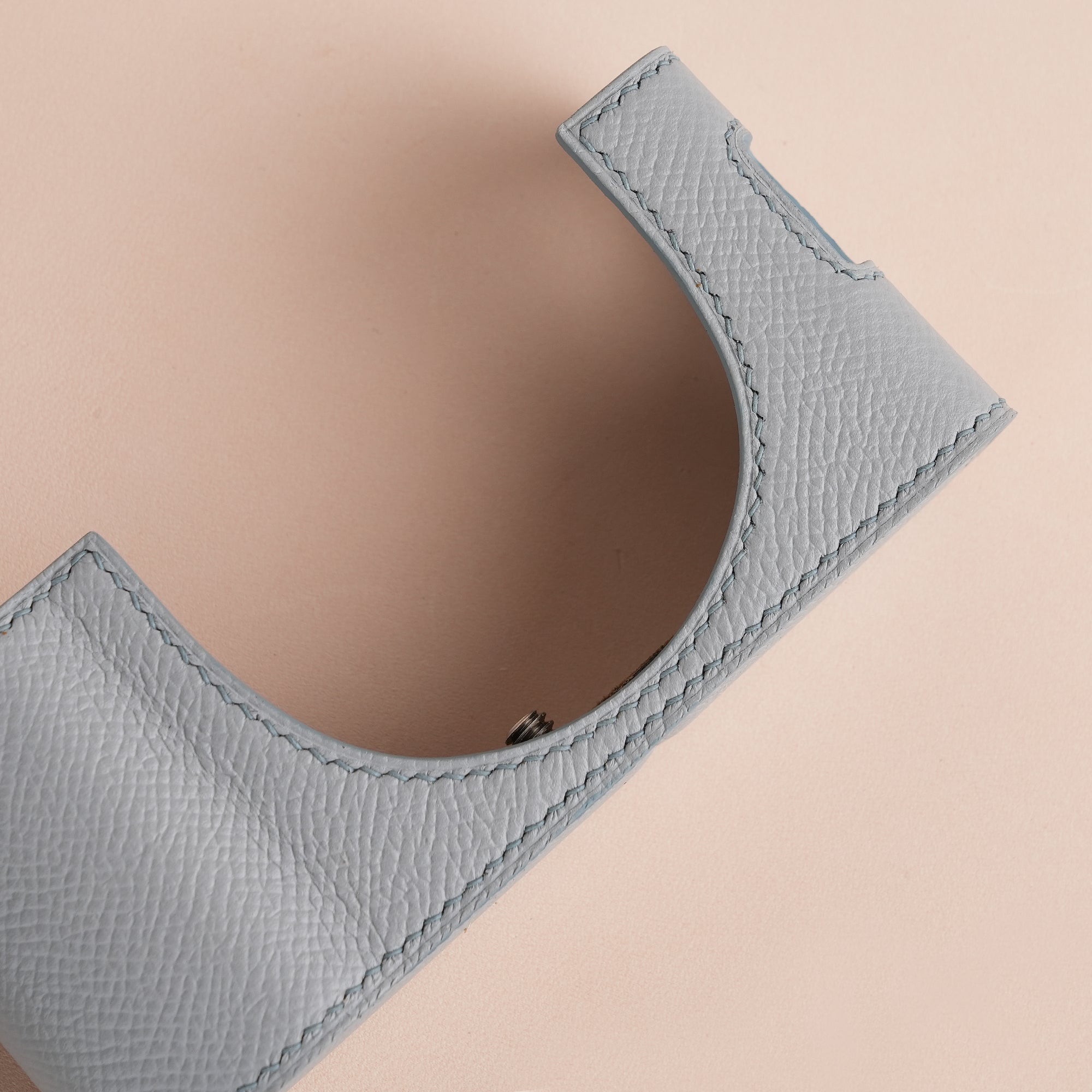 Blue Stone Epsom Leather Half Case compatible with Fujifilm X100Vi