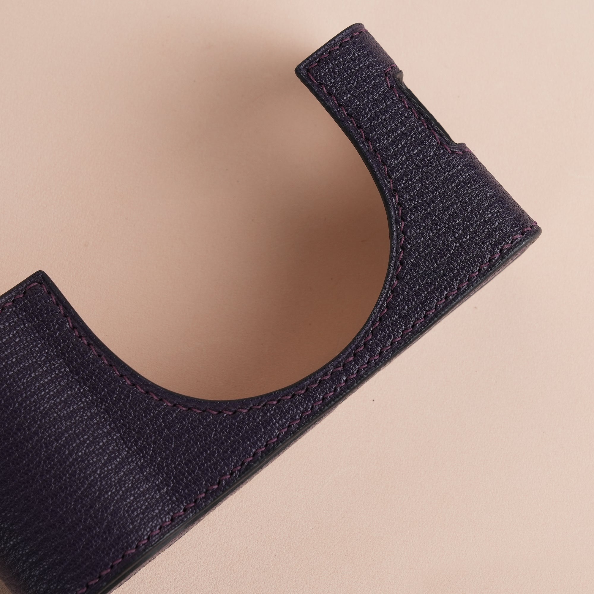 Purple Epsom Leather Half Case compatible with Fujifilm X100Vi