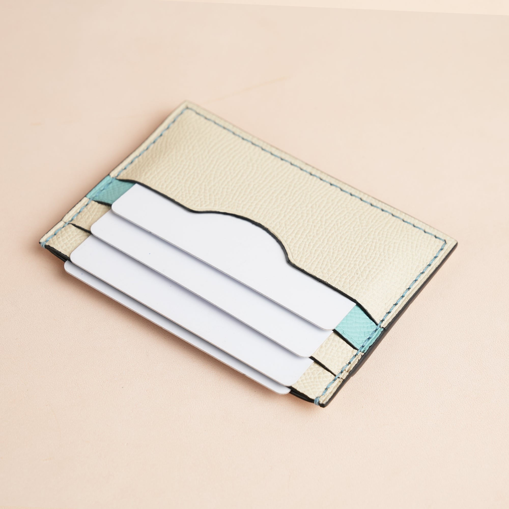 Christmas Epsom Leather Card Holder - Whale