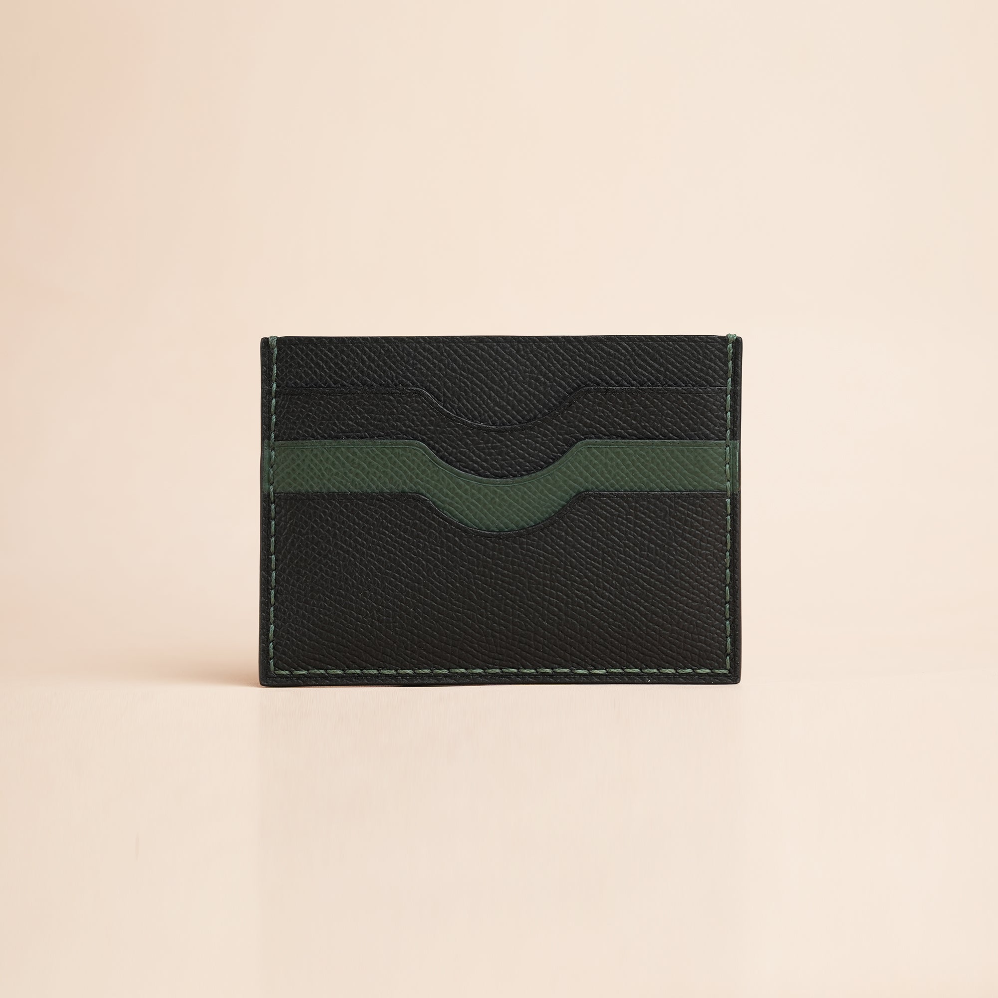 Christmas Epsom Leather Card Holder - Capybara