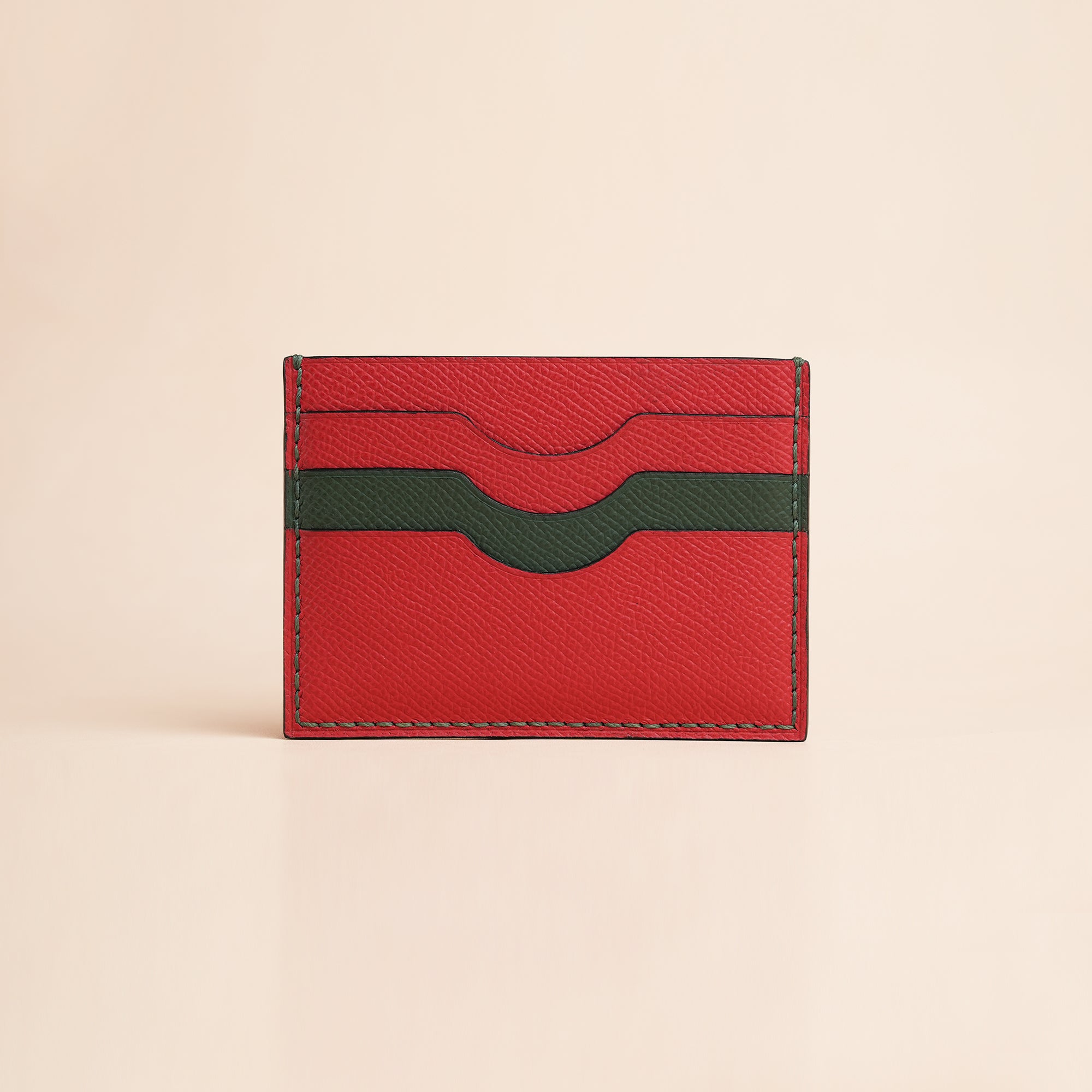 Christmas Epsom Leather Card Holder - Baby Shark