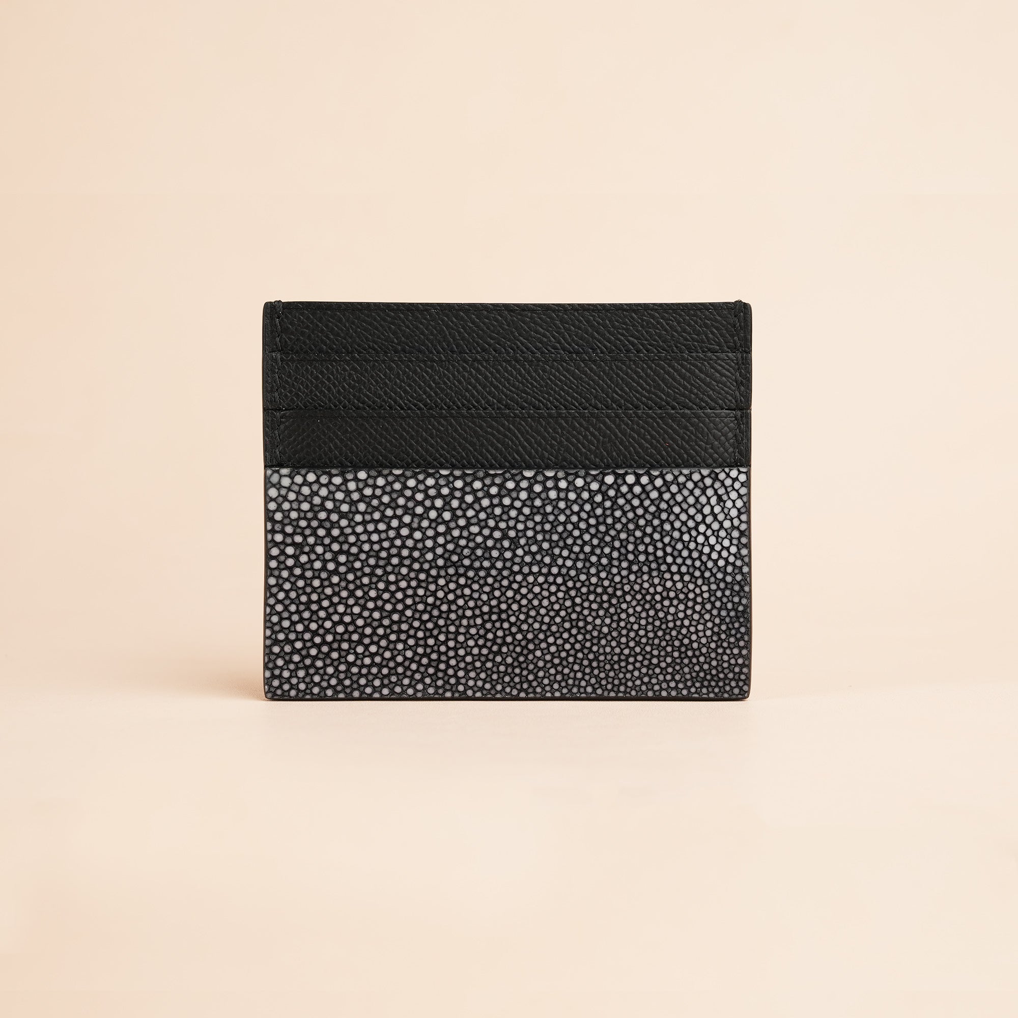 Black Stingray Leather Card Holder