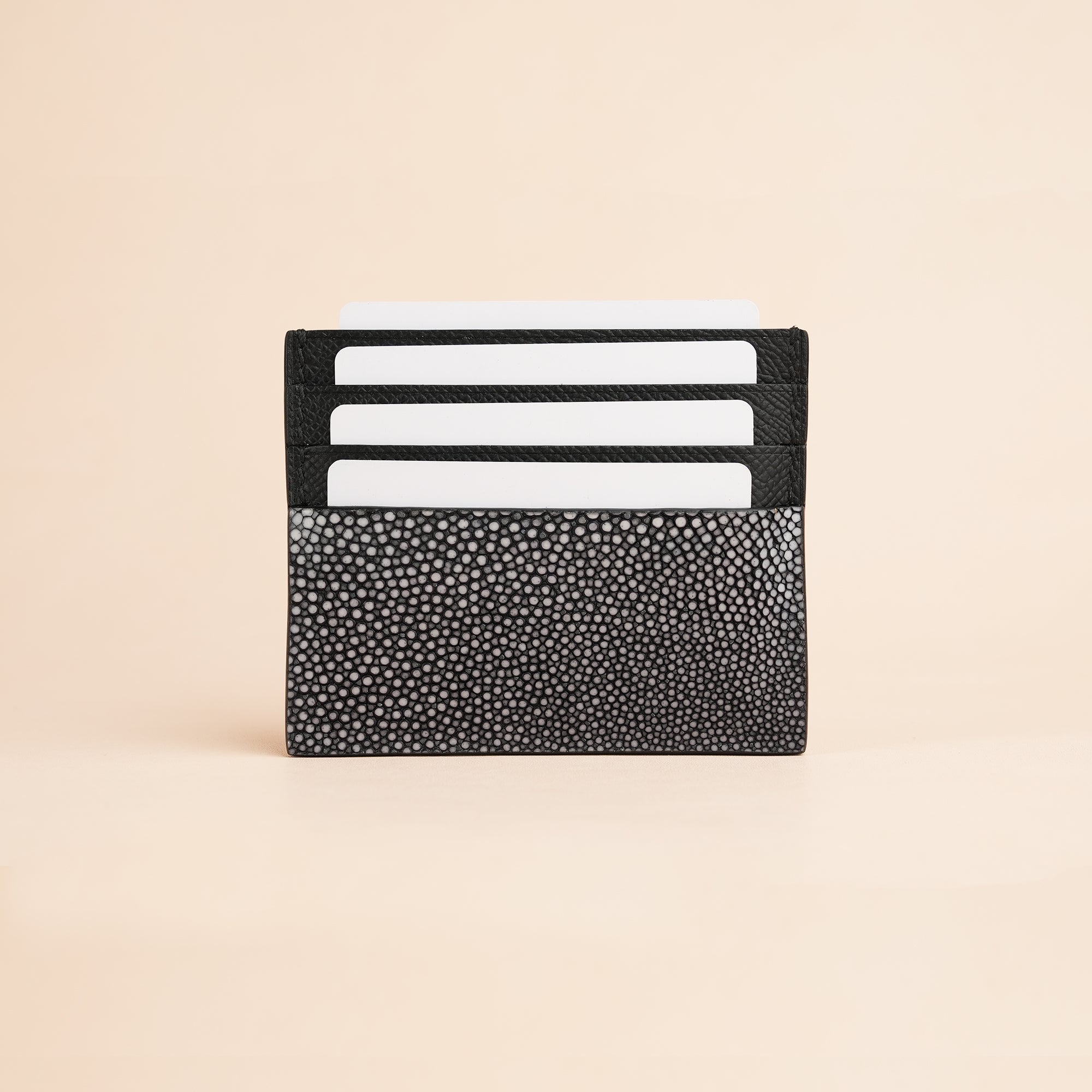 Black Stingray Leather Card Holder