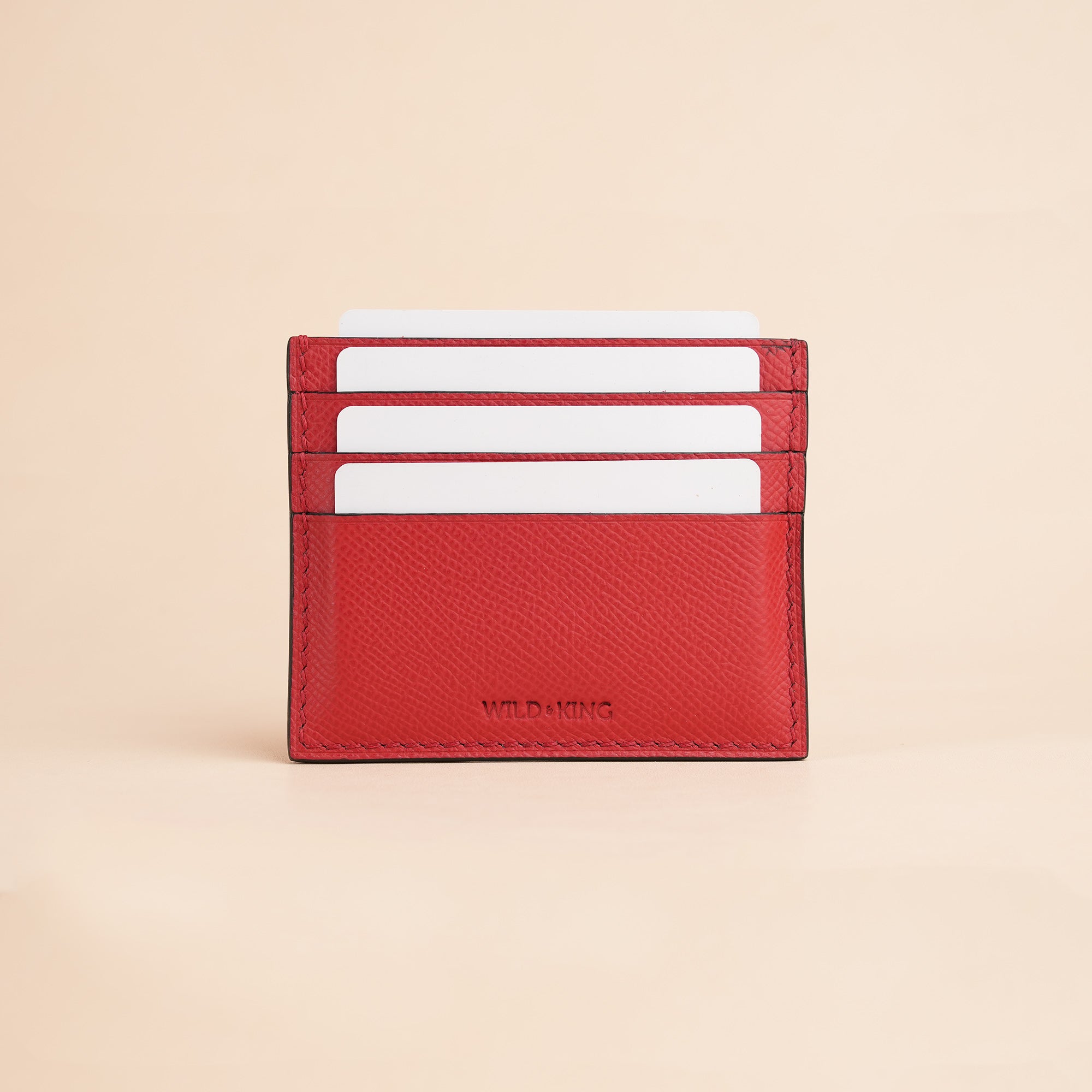 Red Stingray Leather Card Holder