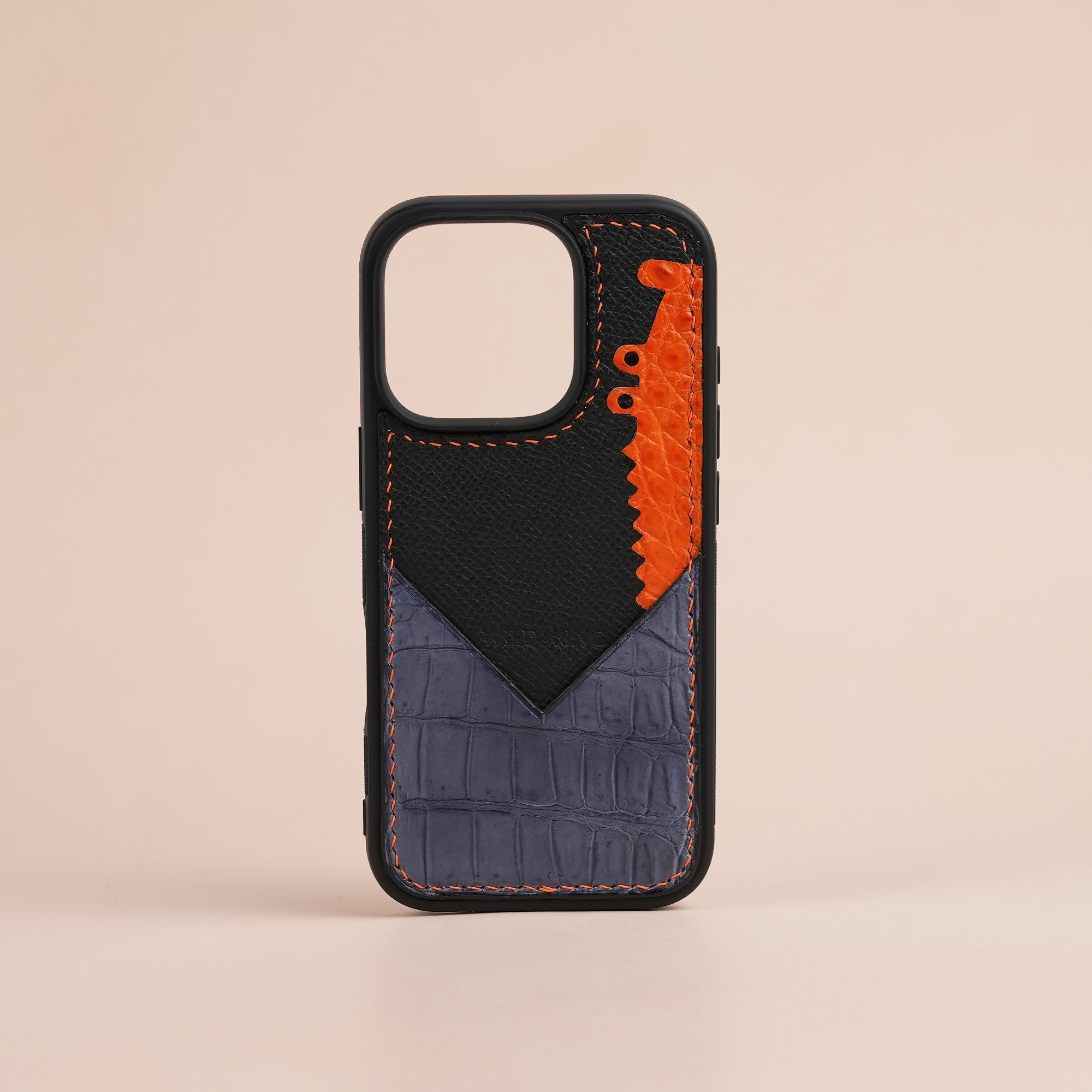 Alligator Leather Iphone Case with Card Holder