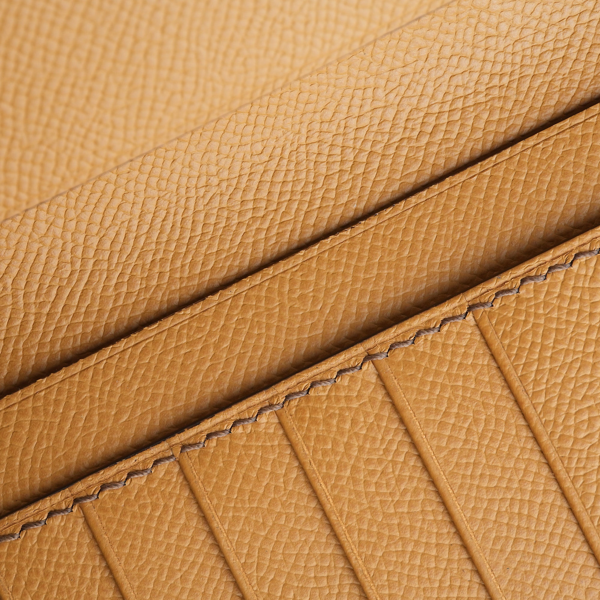 Choco Crocodile mix Golden Epsom Leather Long Wallet