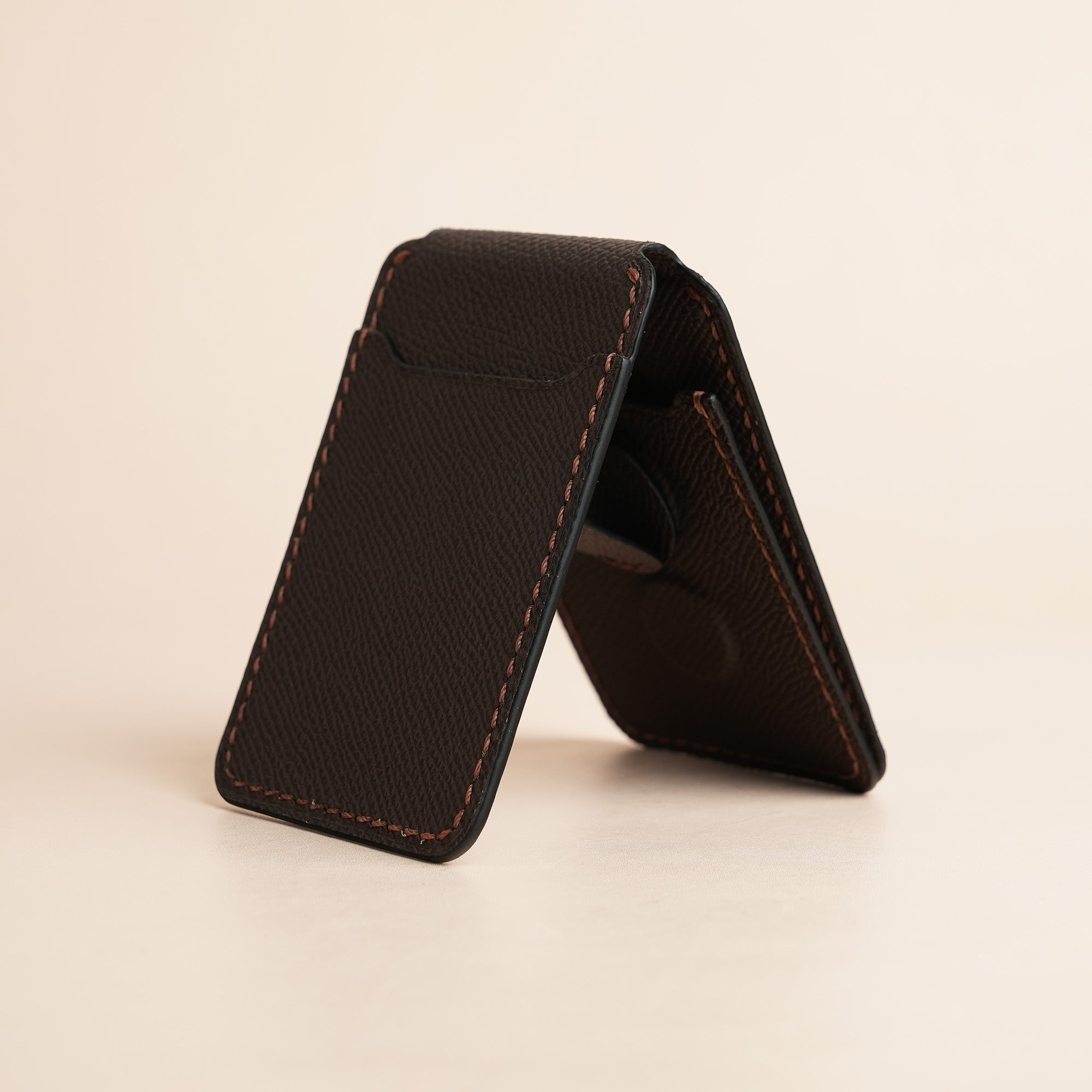 Choco Epsom Leather Magsafe Wallet