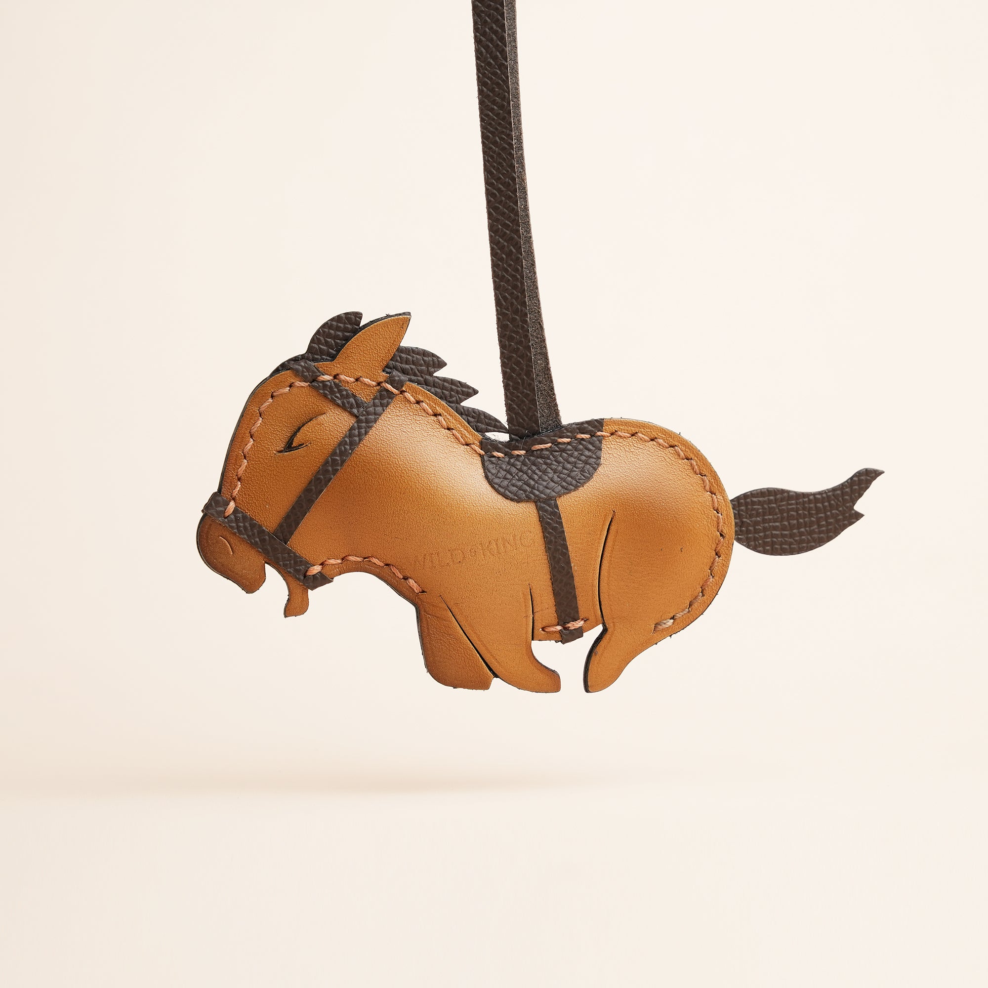 Cry Horse Leather Bag Charm