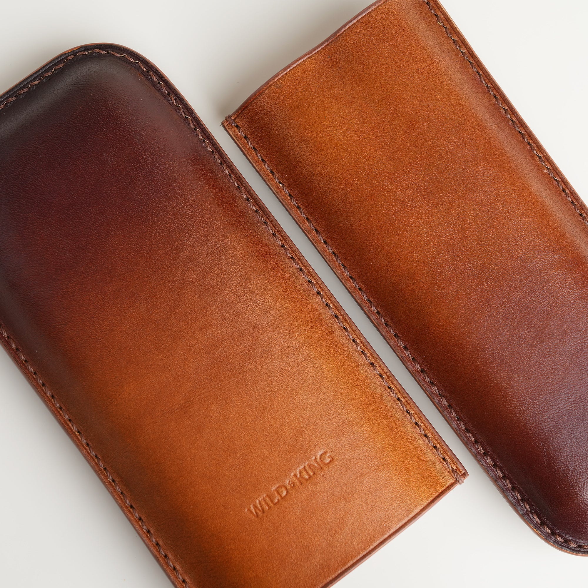 Dark Brown Cigarettes Case Holder - Patina Finish