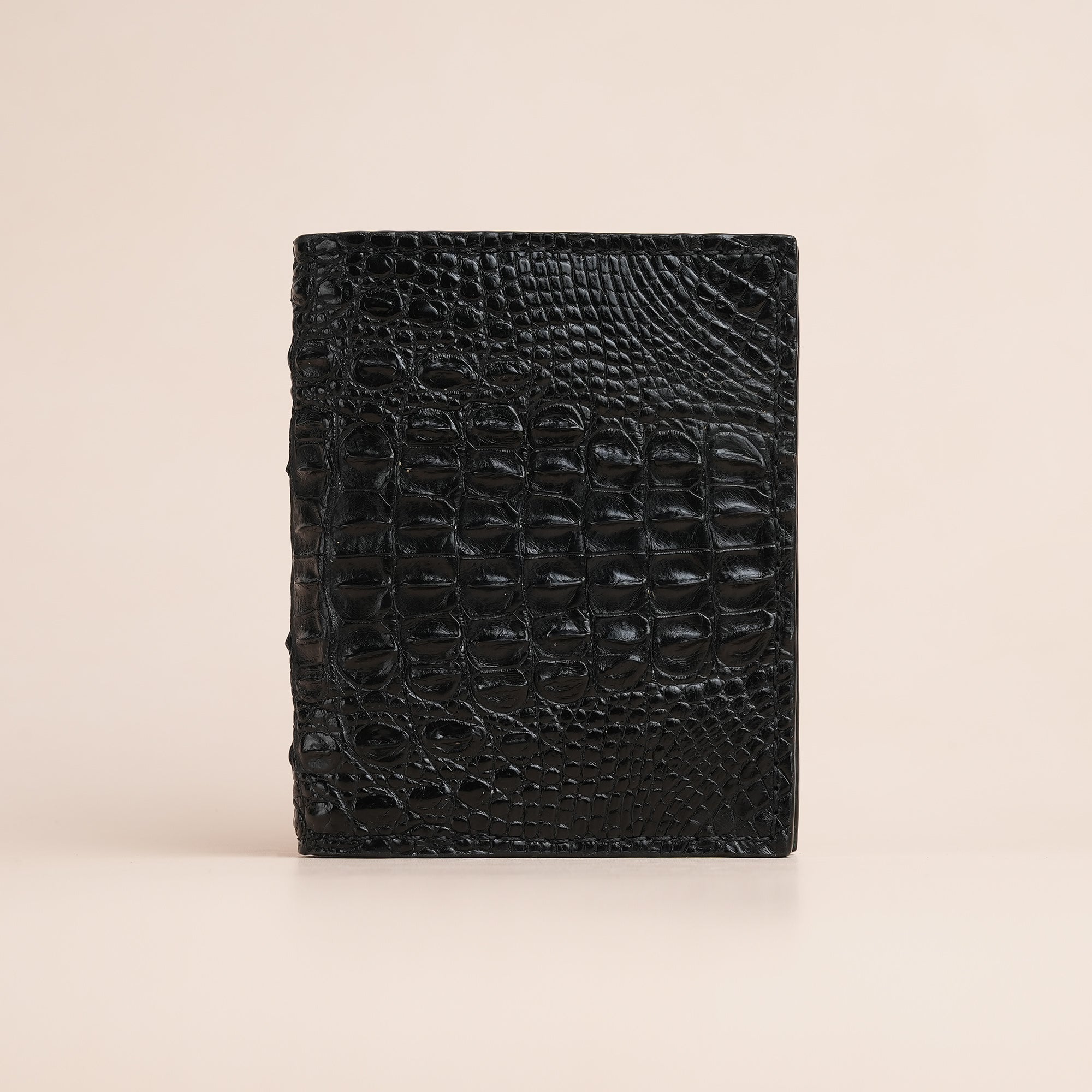 Double Hornback Mix Alligator Leather Bifold Wallet