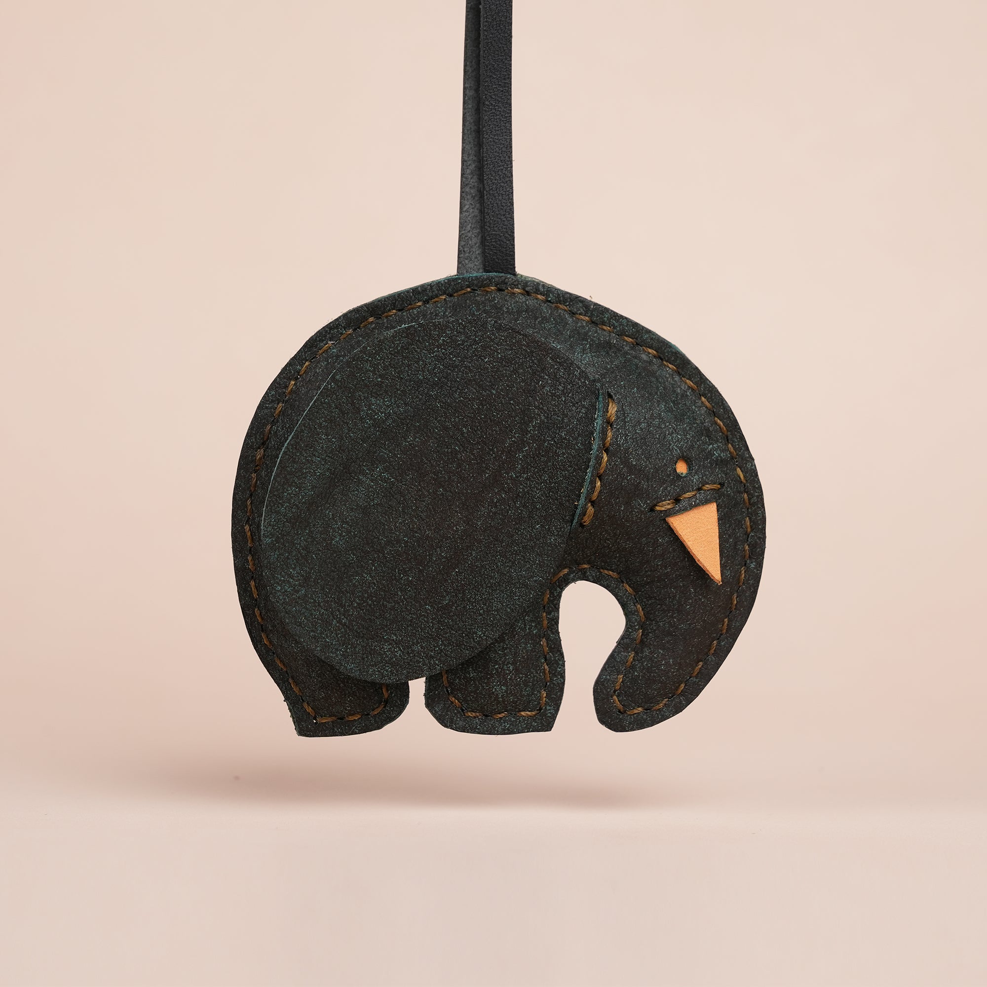 Aquamarine Elephant Bag Charm