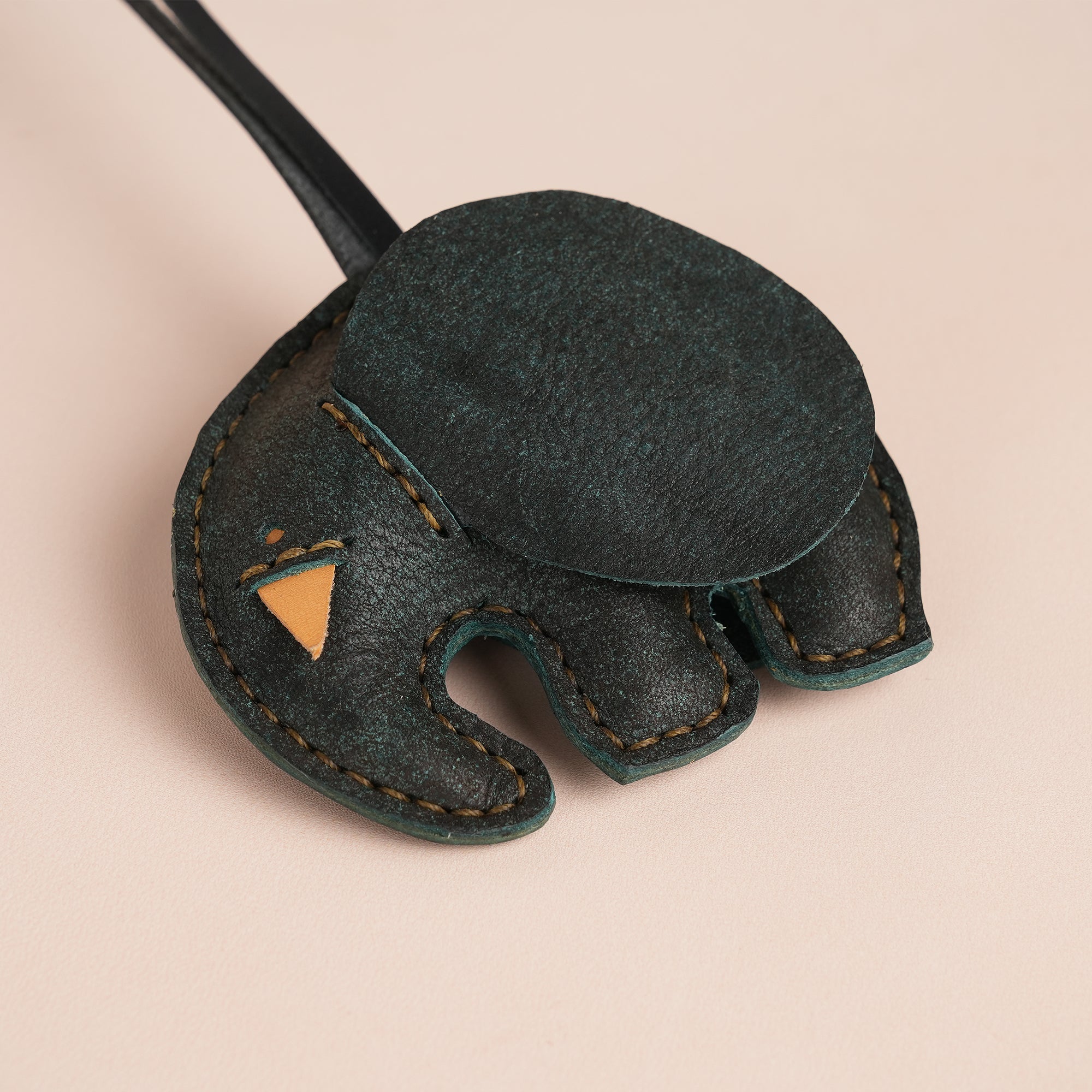 Aquamarine Elephant Bag Charm