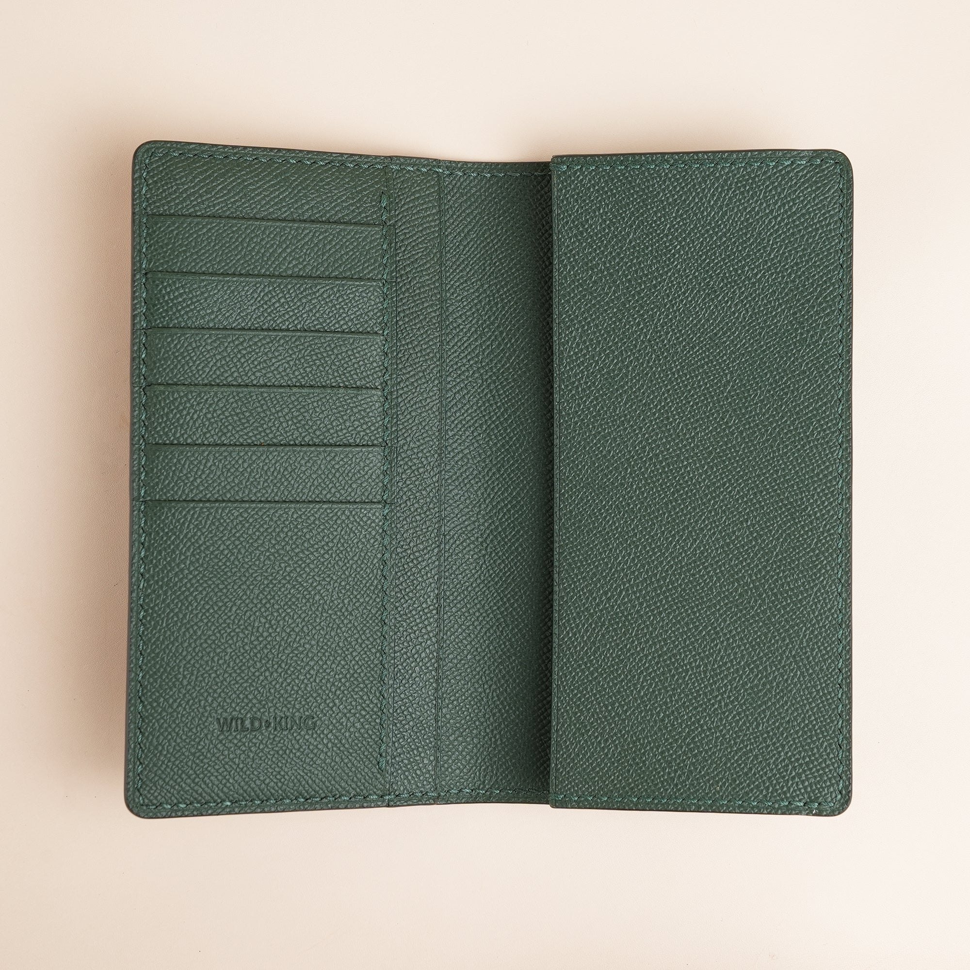 Green Epsom Leather Long Wallet