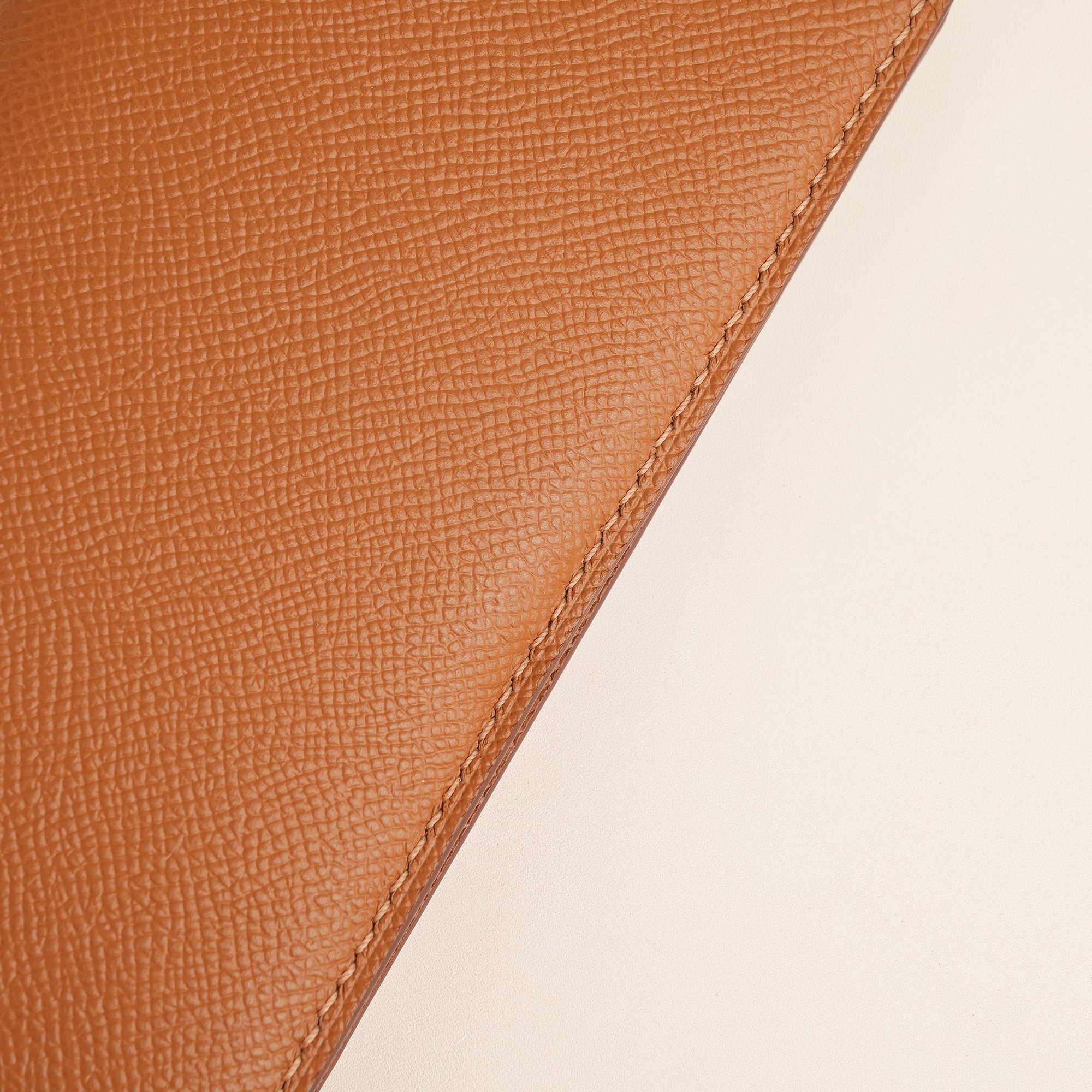 Golden Epsom Leather Long Wallet