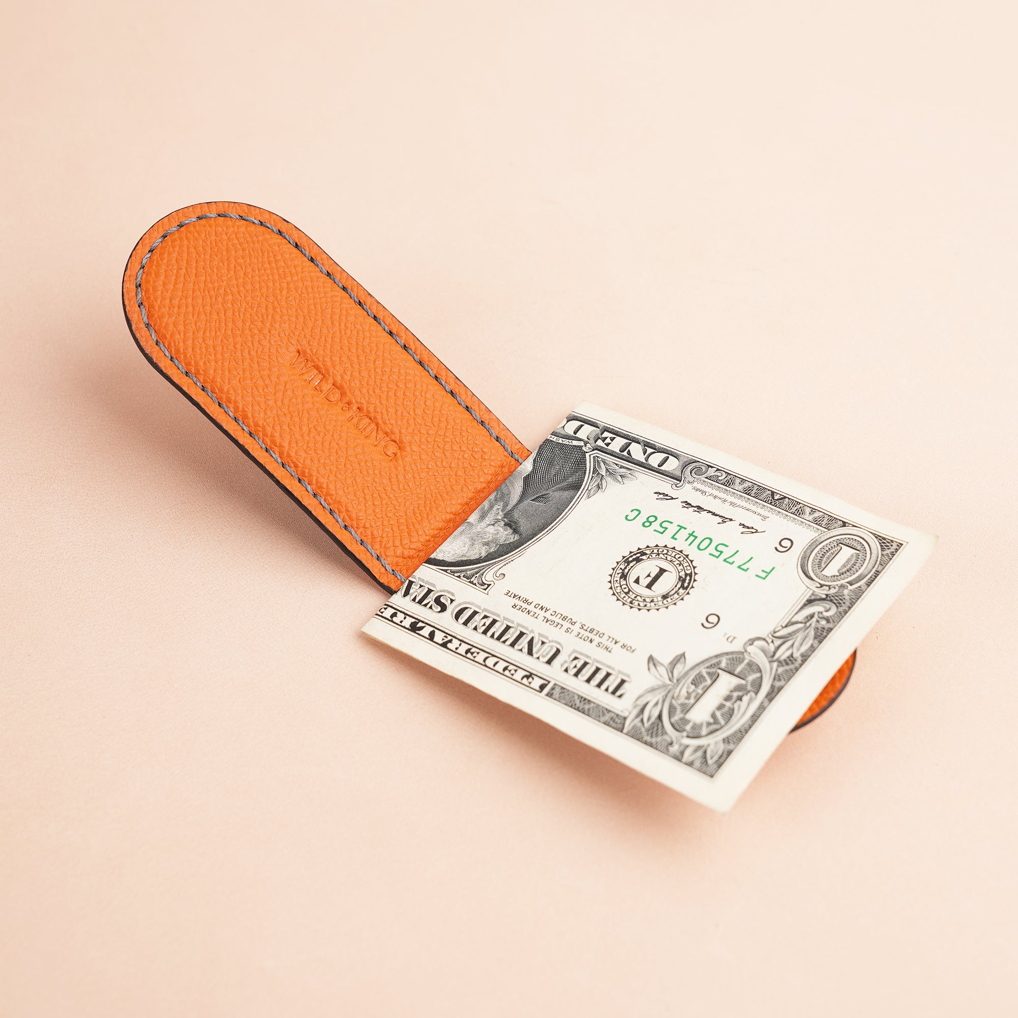 Epsom Leather Money Clip - Elephant Stupid