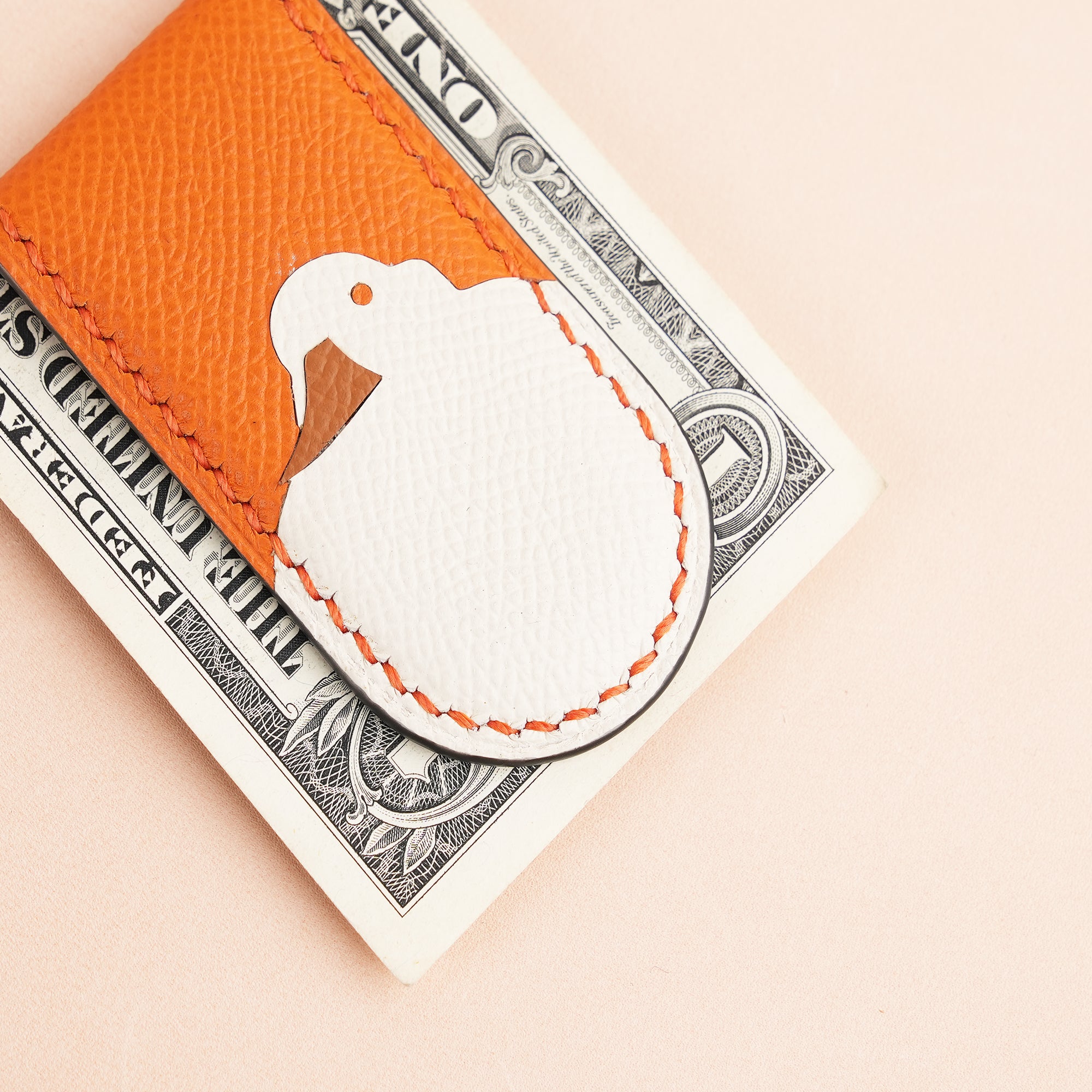 Epsom Leather Money Clip - Duck Stupid