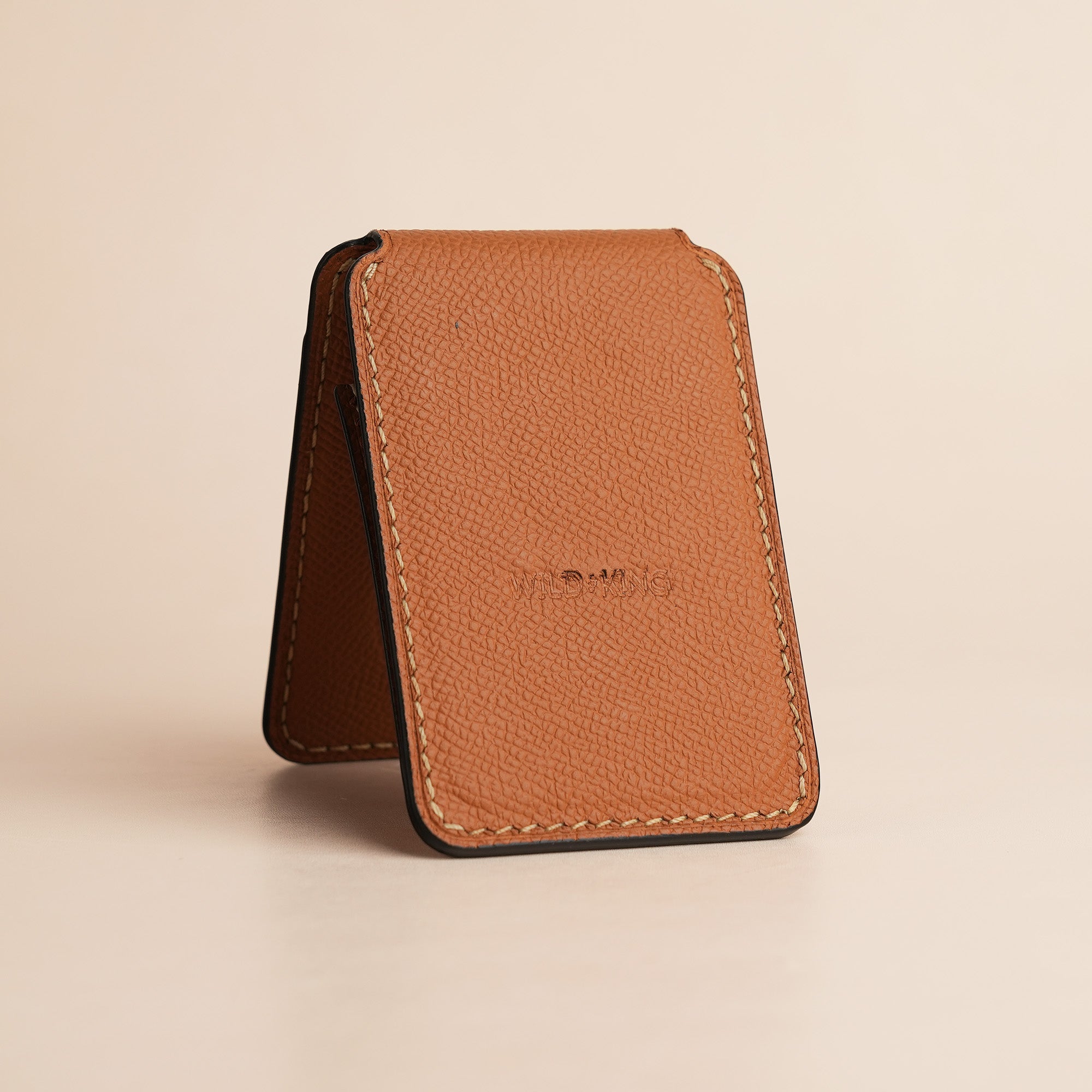 Golden Epsom Leather Magsafe Wallet