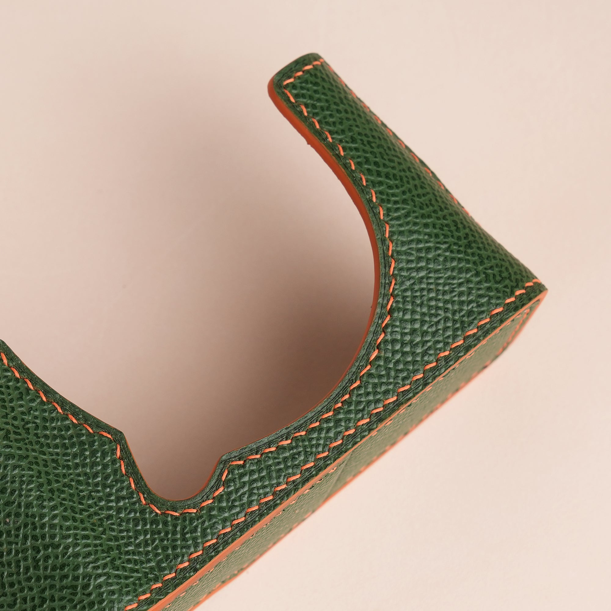 Green Epsom Leather Half Case compatible with Fujifilm X100Vi